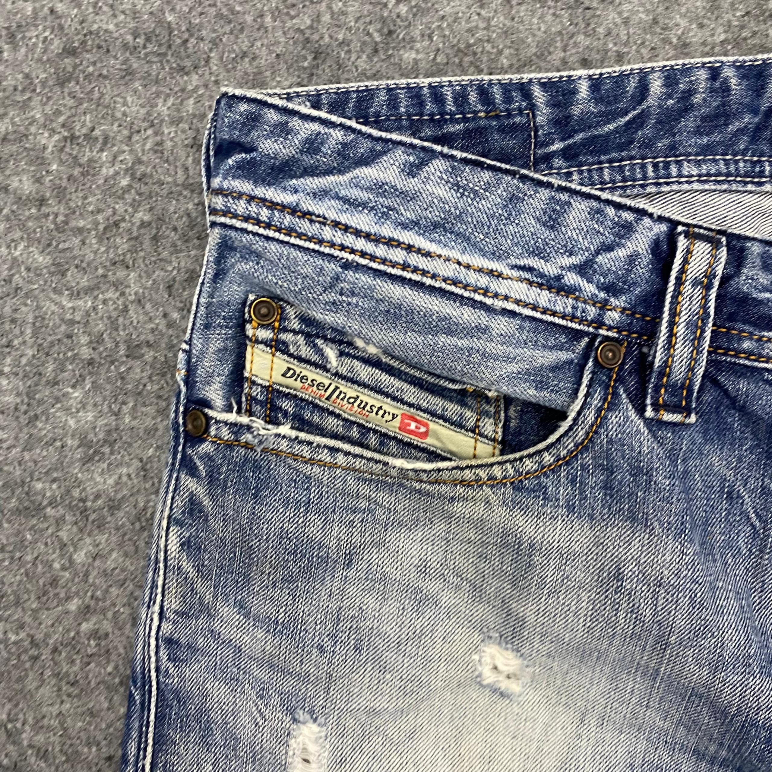 If Six Was Nine 💥Best Offer💥Vintage Diesel Industry Distressed Denim Size US 34 / EU 50 - 9 Thumbnail