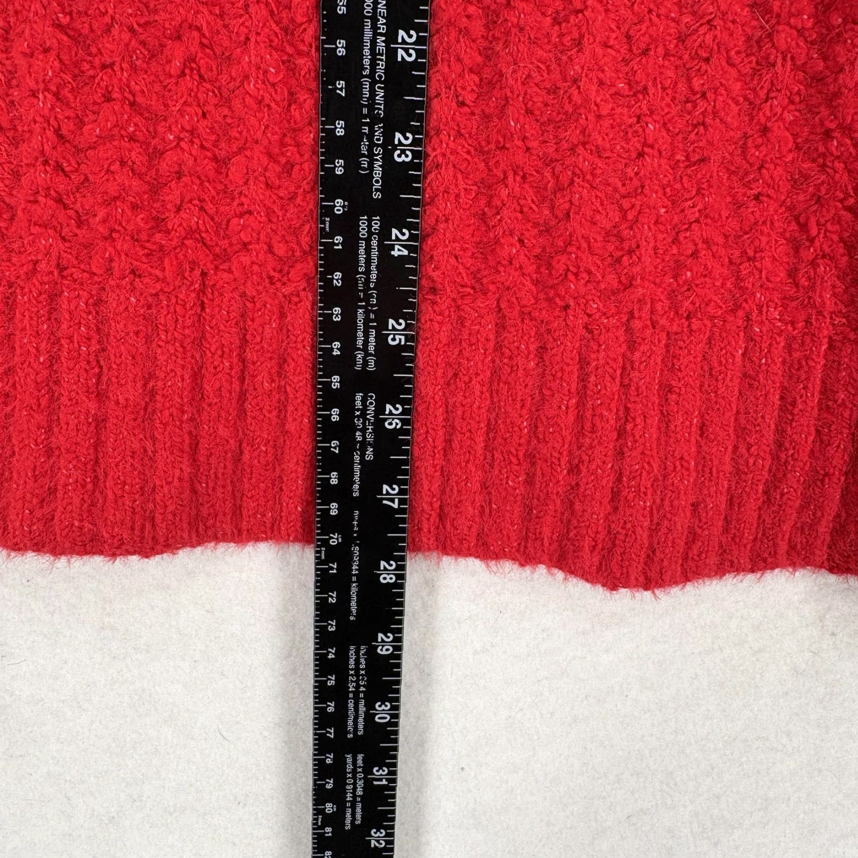 Vintage Maeve Red Cowl Neck Sweater Womens Medium Chunky Knit Pullover Knitwear Winter Casual Ladies, 90s (not applicable) Size M / US 6-8 / IT 42-44 - 7 Thumbnail