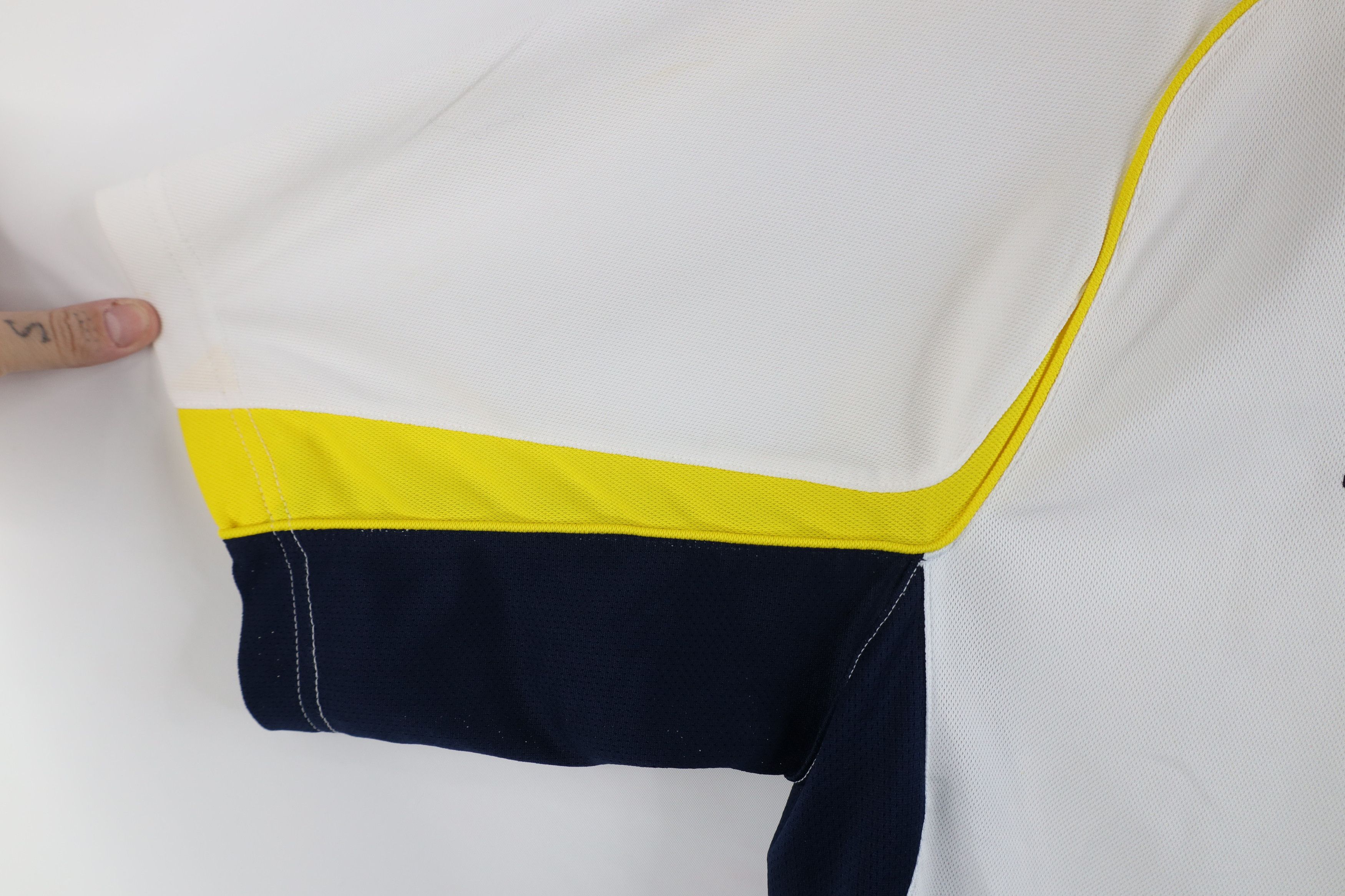 Adidas × Vintage Adidas University of Michigan Football Polo Shirt White Size US L / EU 52-54 / 3 - 7 Thumbnail