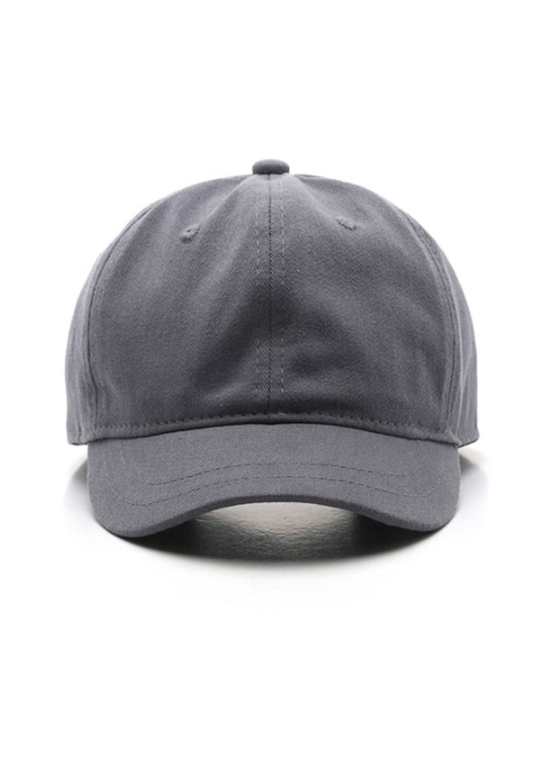 Other Grey Korean Style Short Brim Baseball Cap Size ONE SIZE - 2 Thumbnail