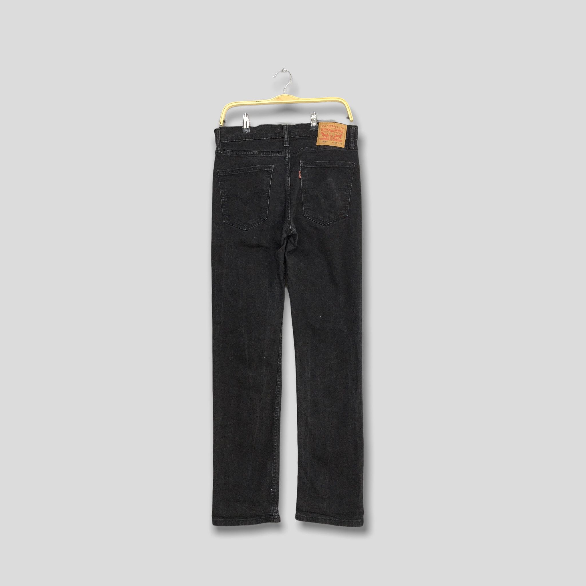 Levi's Size 30x33 Vintage Levi's 514 Black Jeans Straight Leg S634 Size US 30 / EU 46 - 10 Thumbnail