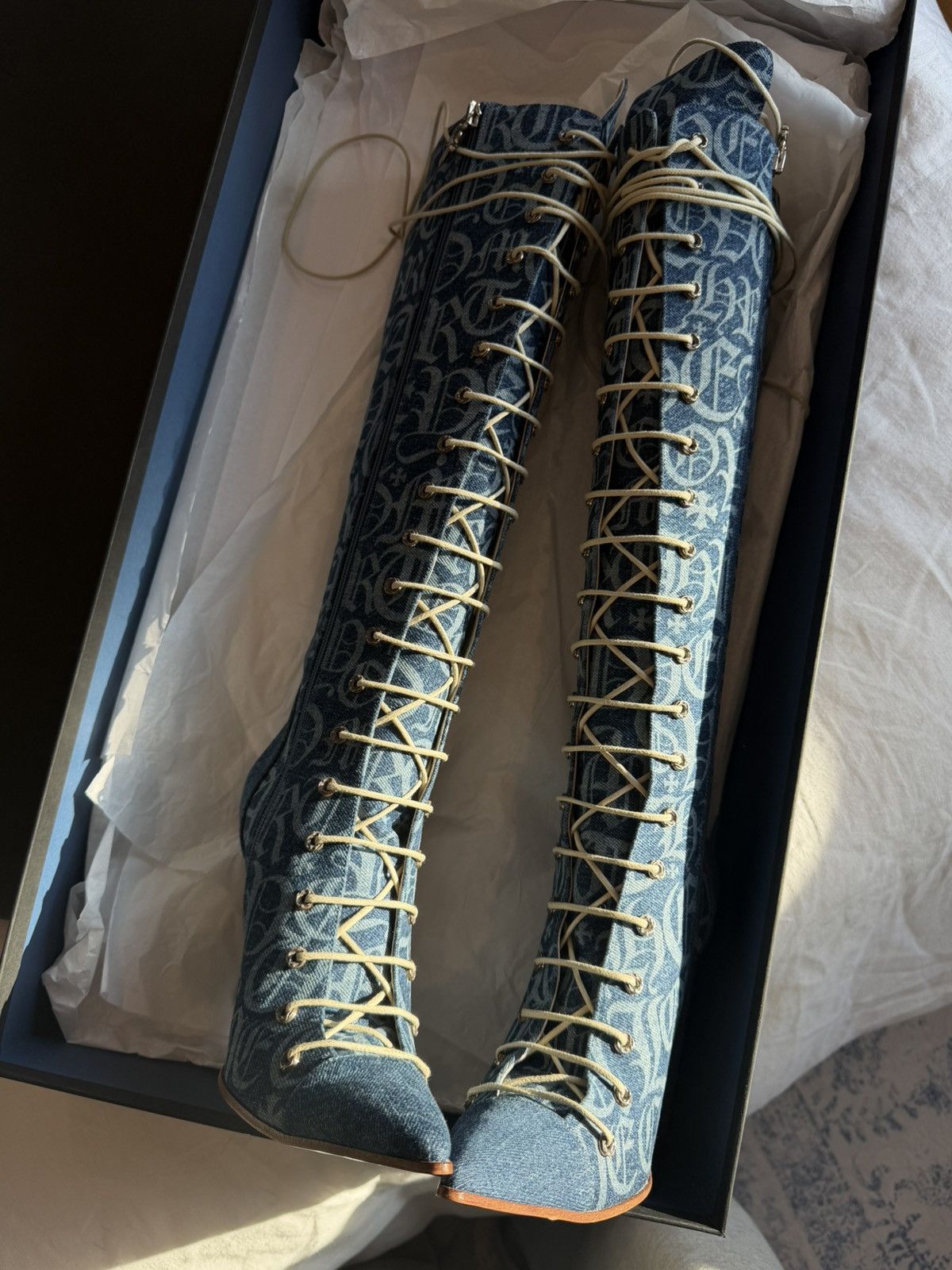 Chrome Hearts Chrome hearts denim boots Size US 9 / IT 39 - 3 Thumbnail
