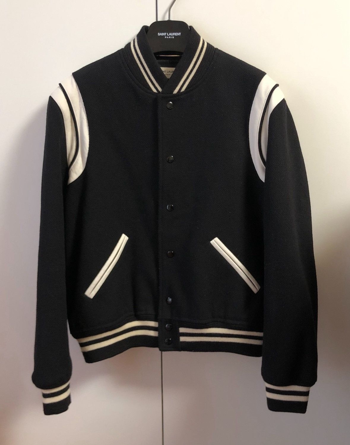 Yves Saint Laurent Saint LaruentBlack and white classic Teddy jacket 2502-Next Size US L / EU 52-54 / 3 - 1 Thumbnail