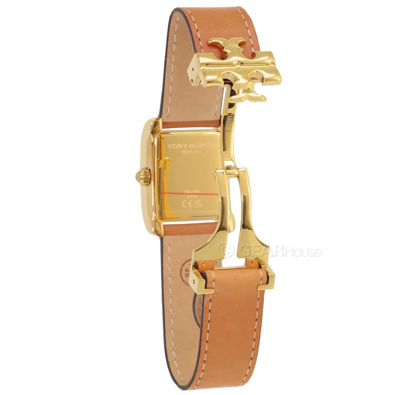 Other Tory Burch Eleanor Womens Gold Watch, White DialDoubleTClasp Size ONE SIZE - 3 Thumbnail