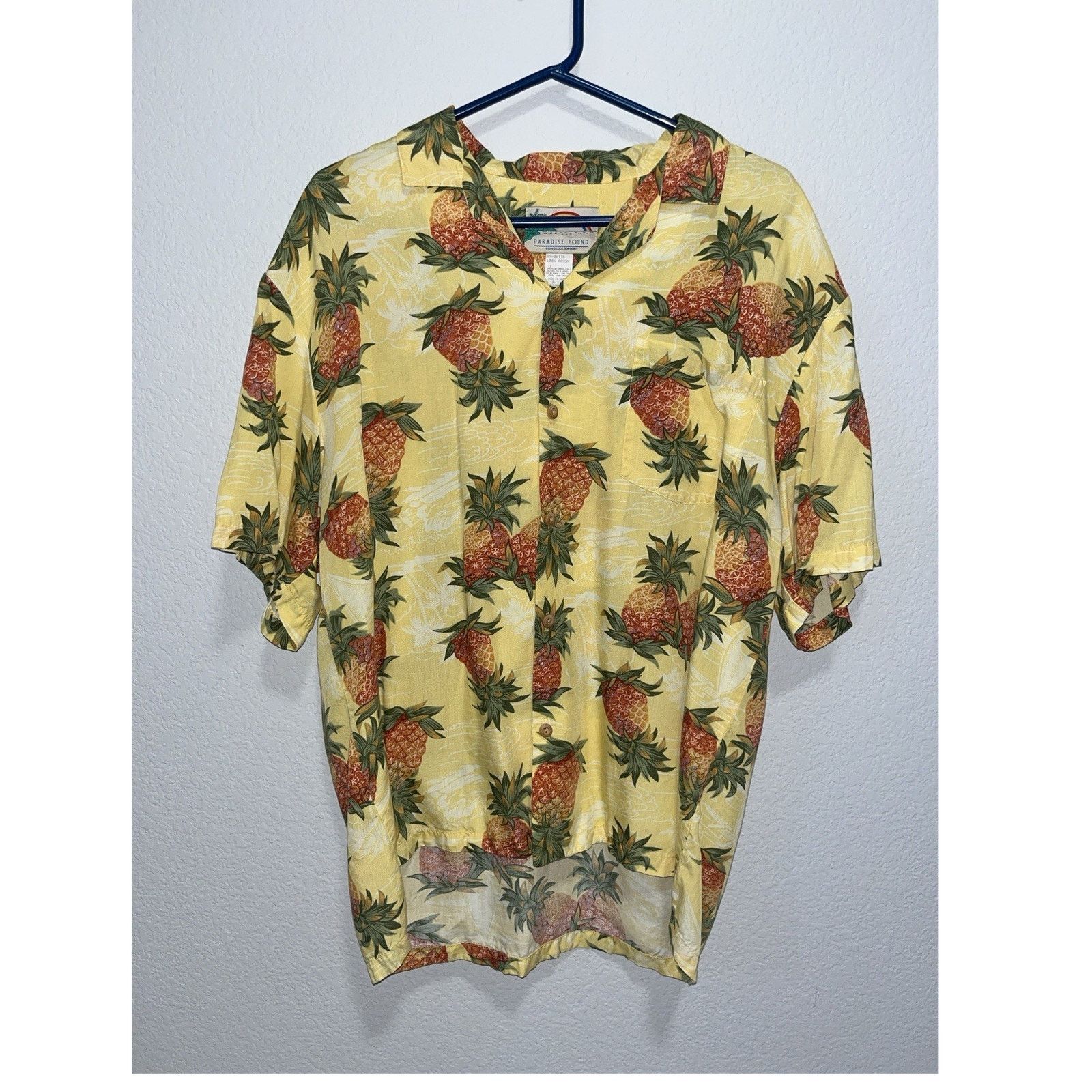 Paradise Found Paradise Found Hawaiian Pineapple Rayon Shirt Made Hawaii Size US L / EU 52-54 / 3 - 1 Thumbnail