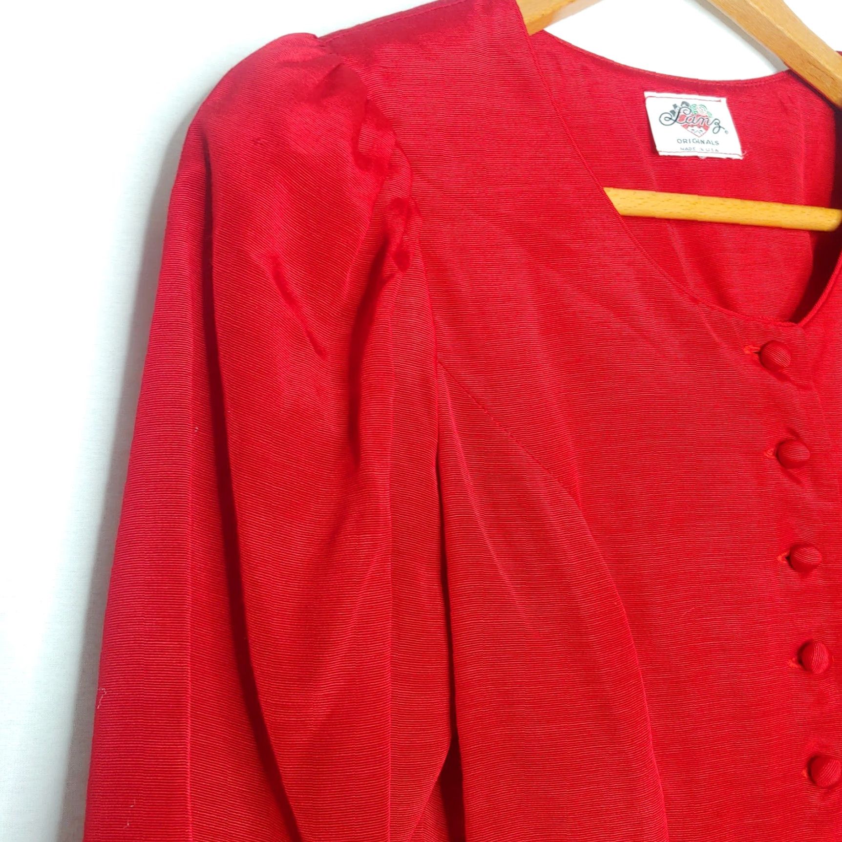 Vintage VINTAGE Lanz Outfit Set Women's 2-Piece Formal Red Bow Skirt & Top 8 Adult Size M / US 6-8 / IT 42-44 - 5 Thumbnail