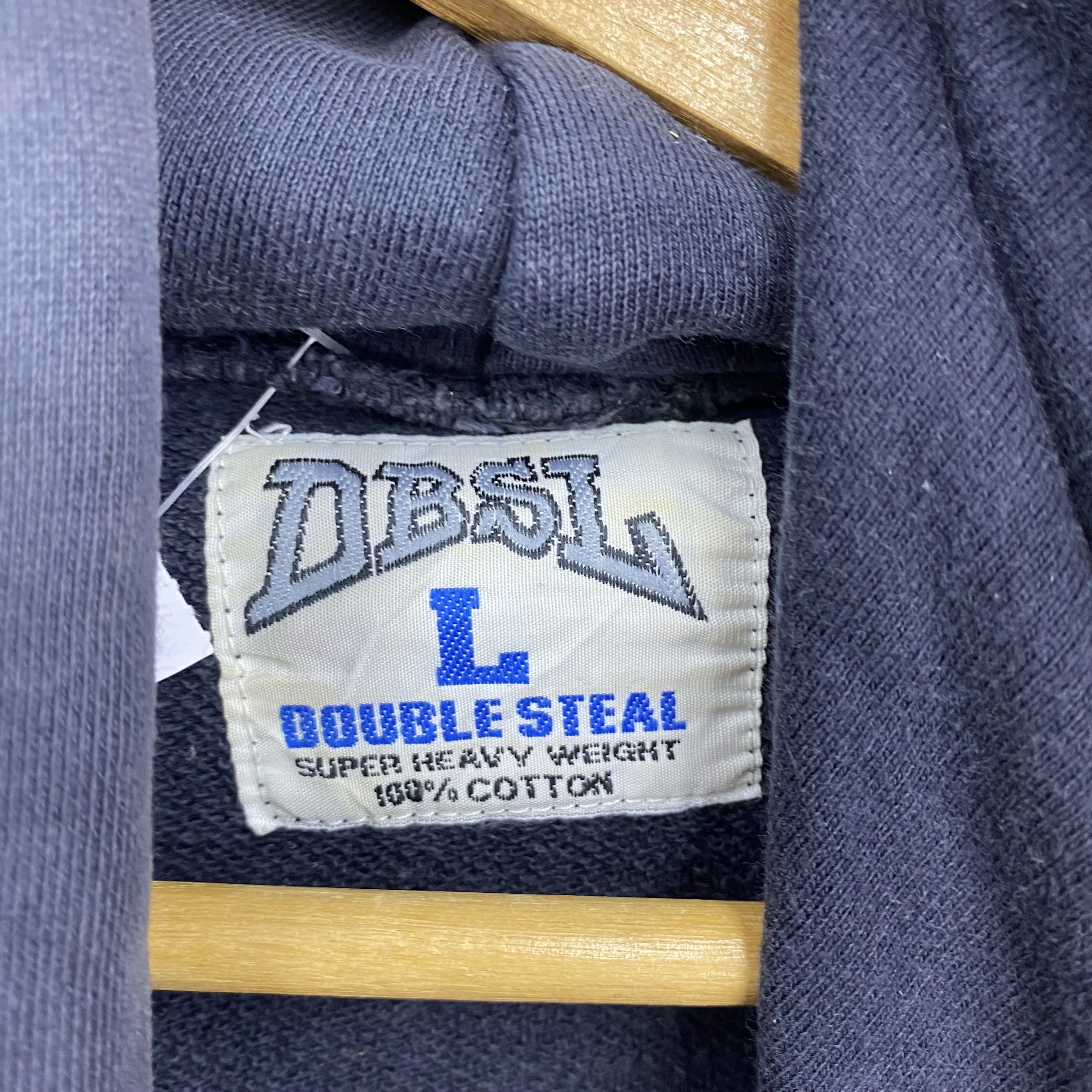 Japanese Brand Vintage Double Steeal Sweater Y2K Hoodie Faded Sweatshirt Size US L / EU 52-54 / 3 - 9 Thumbnail