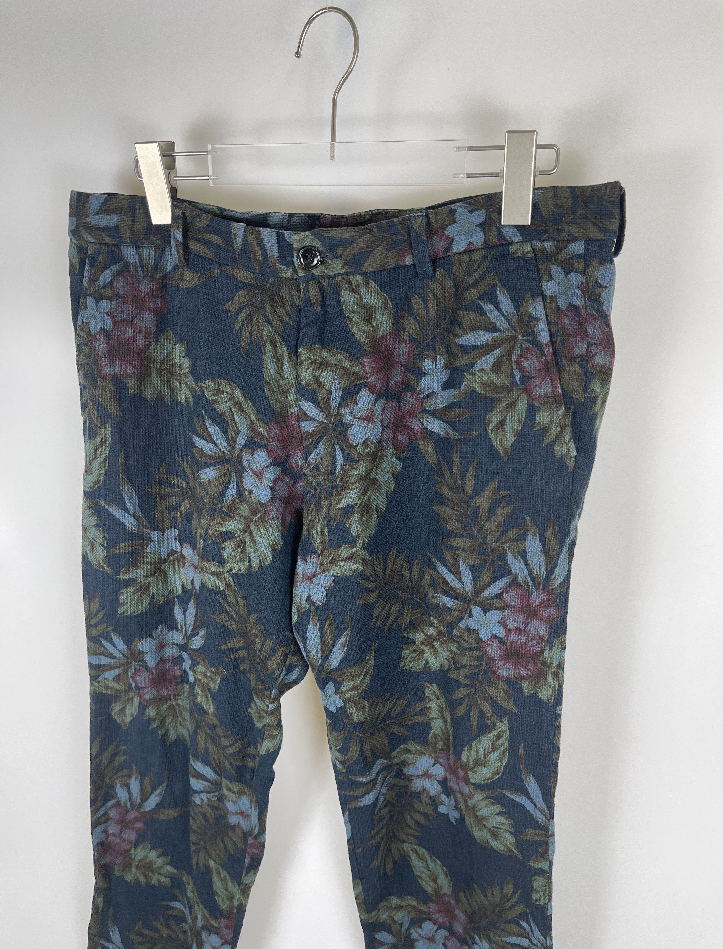 Dries Van Noten Dries Van Noten Floral Denim Pants Size US 34 / EU 50 - 5 Thumbnail
