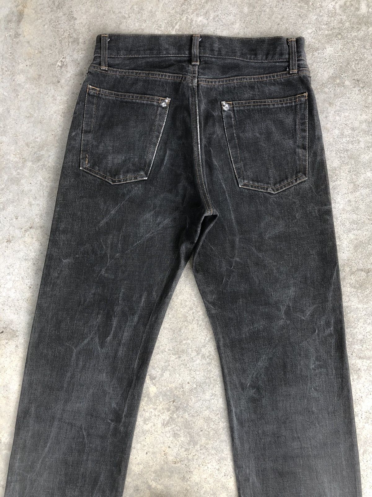 Japanese Brand Comme Ca Du Selvedge Denim Distressed Jeans Size US 30 / EU 46 - 8 Thumbnail