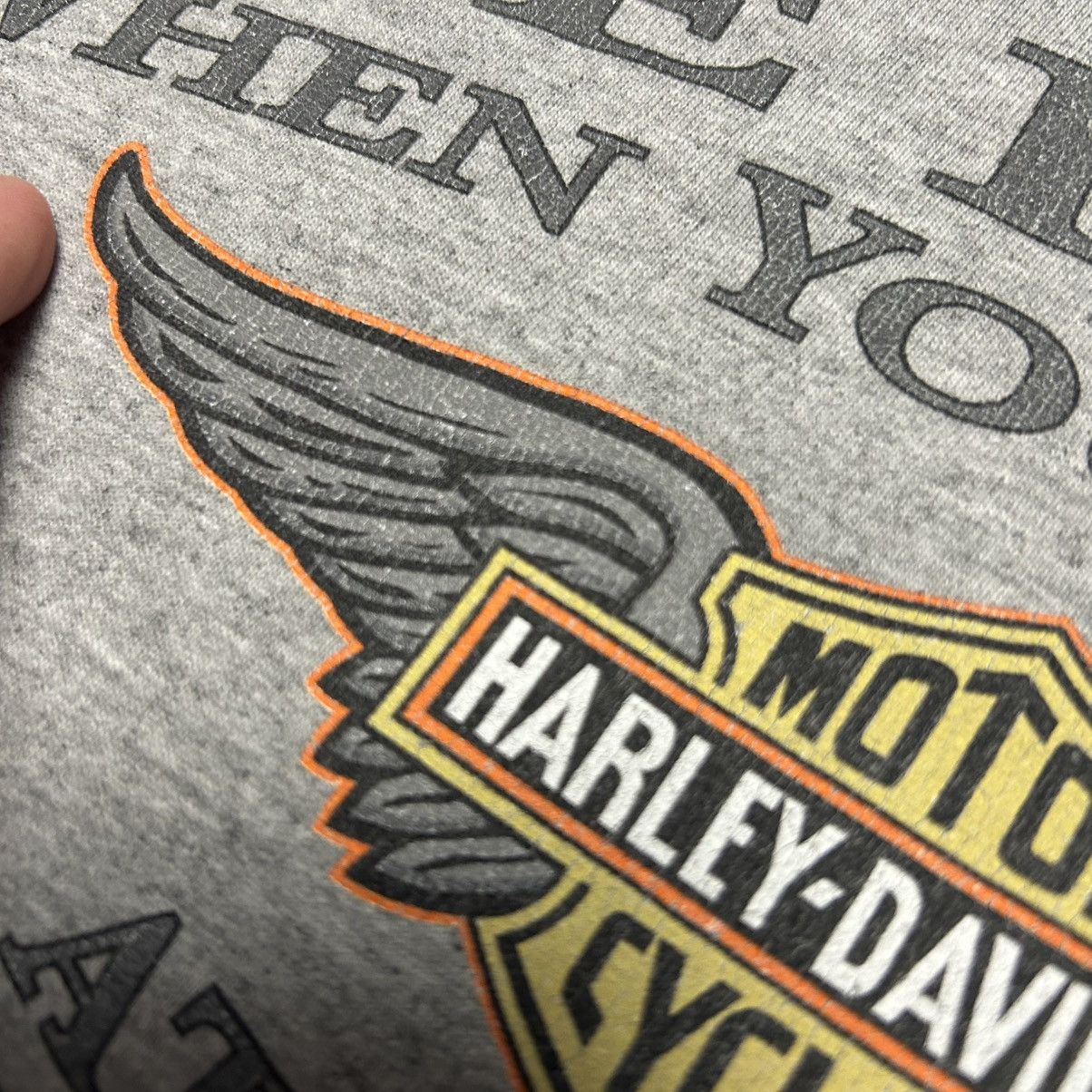 Harley Davidson Vintage Harley Davidson Big Graphic logo 2013 motorcycle tee Size US L / EU 52-54 / 3 - 4 Thumbnail