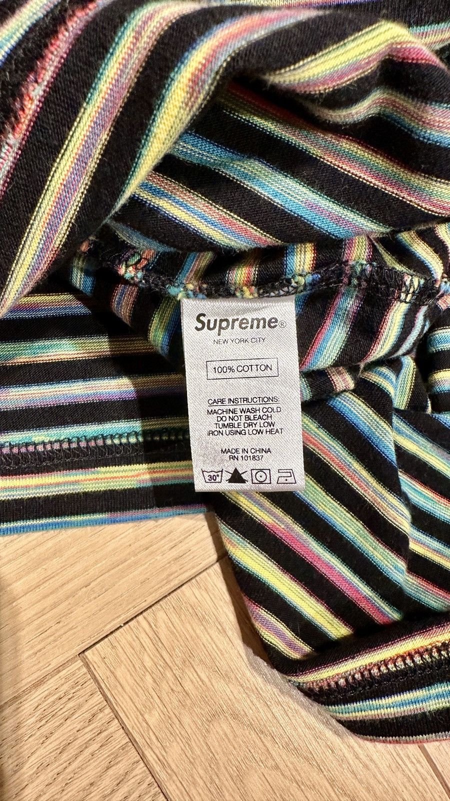 Supreme Supreme Static Stripe Top Size US XL / EU 56 / 4 - 7 Thumbnail