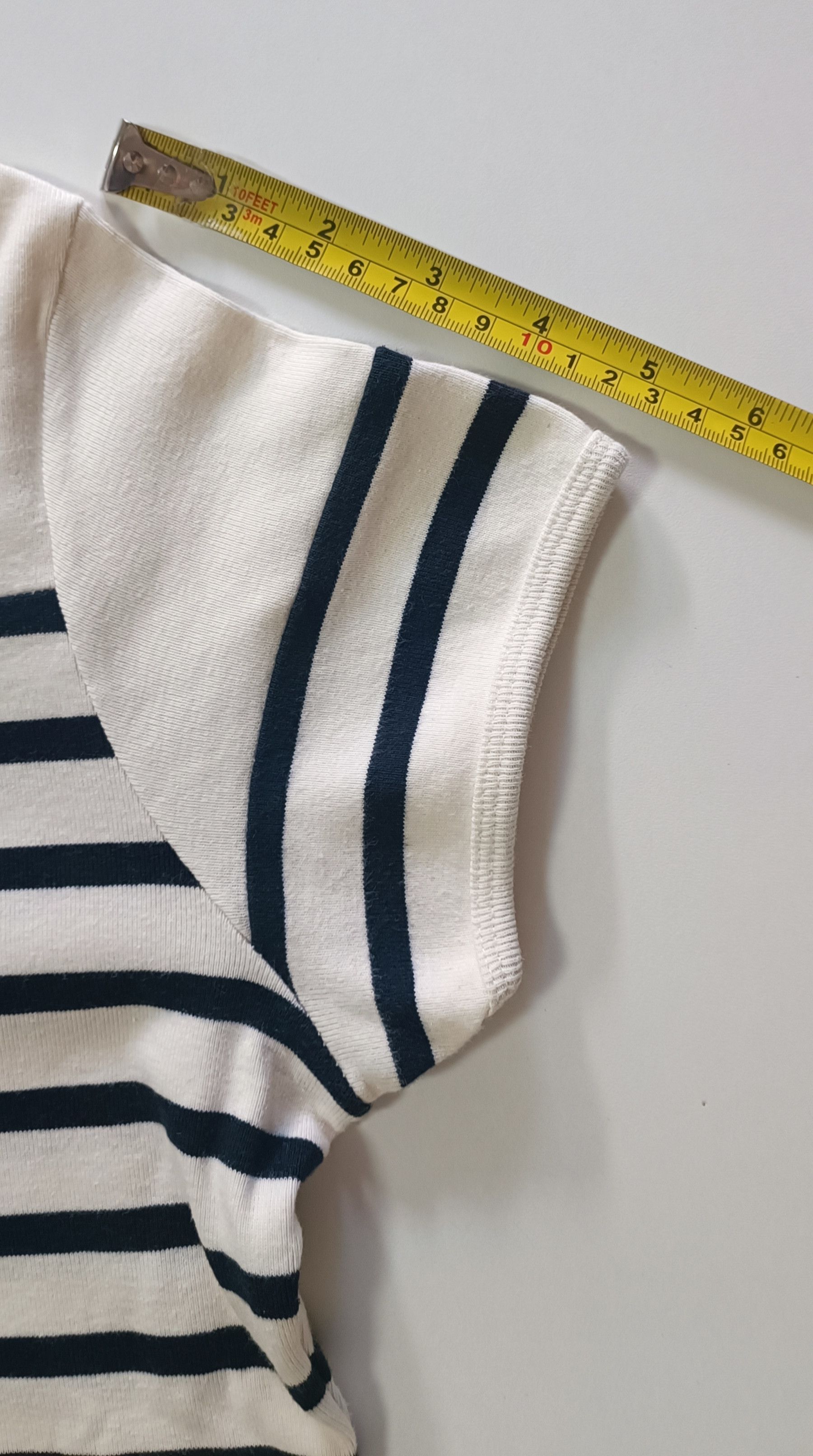 Jean Paul Gaultier SS 1997 - Rare Egyptian and Navy stripes top Size S / US 4 / IT 40 - 4 Thumbnail
