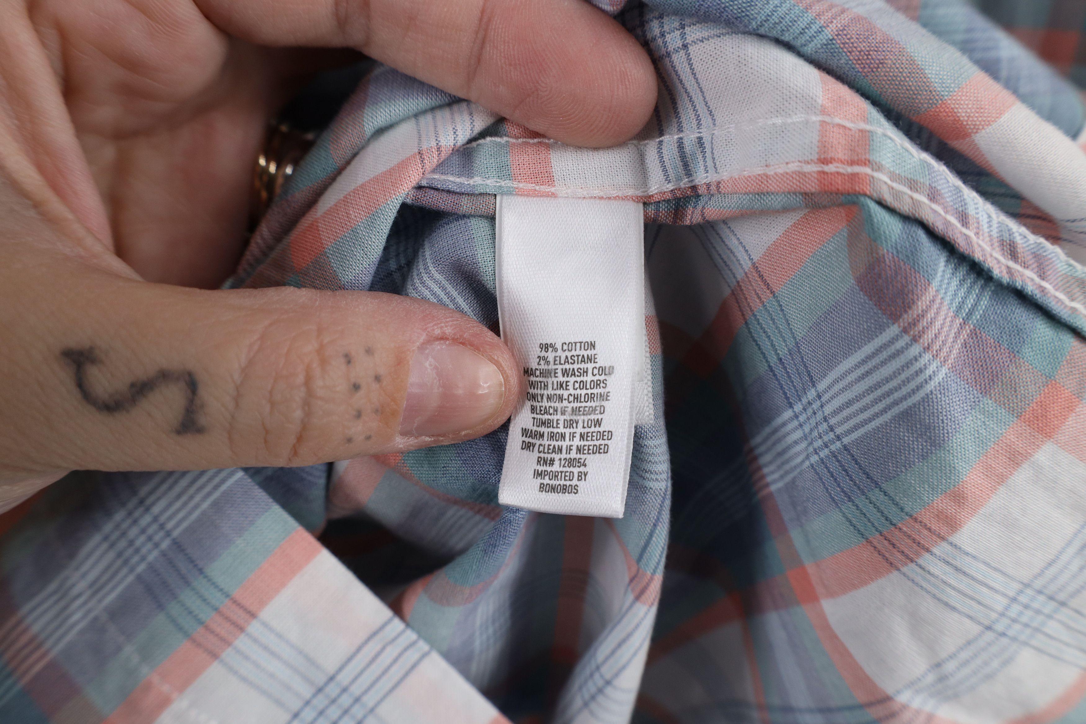 Bonobos × Vintage New Bonobos Fit Lightweight Collared Button Down Shirt Plaid Size US M / EU 48-50 / 2 - 7 Thumbnail