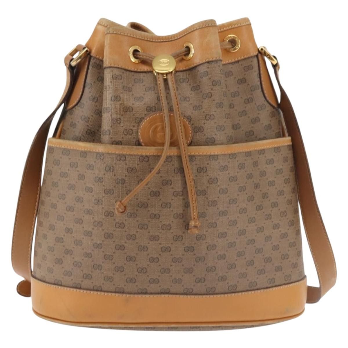 Gucci GUCCI Micro GG Supreme Shoulder Bag Pvc Beige Gold 001 165 Size ONE SIZE - 2 Thumbnail