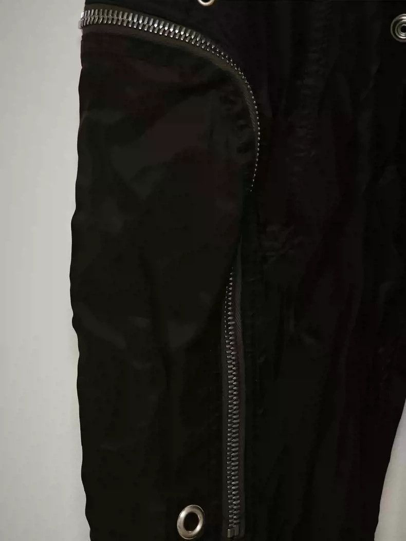 Rick Owens Rick Owens 5 zipper decorative drawstring long thin casual Size US 32 / EU 48 - 3 Thumbnail