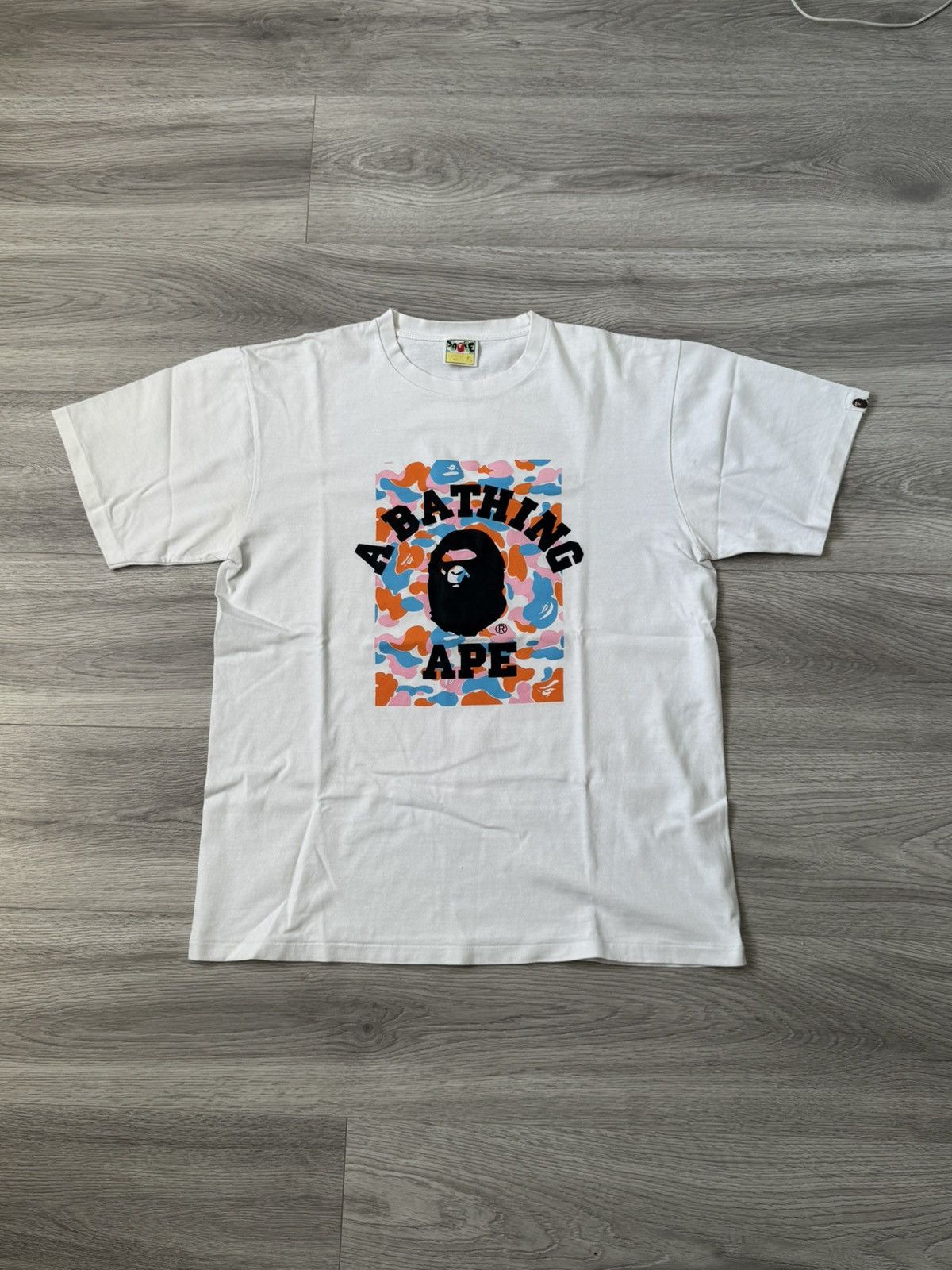 Bape Bape multicolor College Tee Size US XL / EU 56 / 4 - 1 Thumbnail
