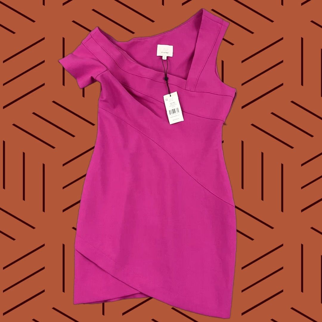 Cinq a Sept CINQ a SEPT Coralisa Dress Women Size 8 Dragonfruit Pink Short Cocktail NEW 95 Size 30" / US 8 / IT 44 - 1 Thumbnail