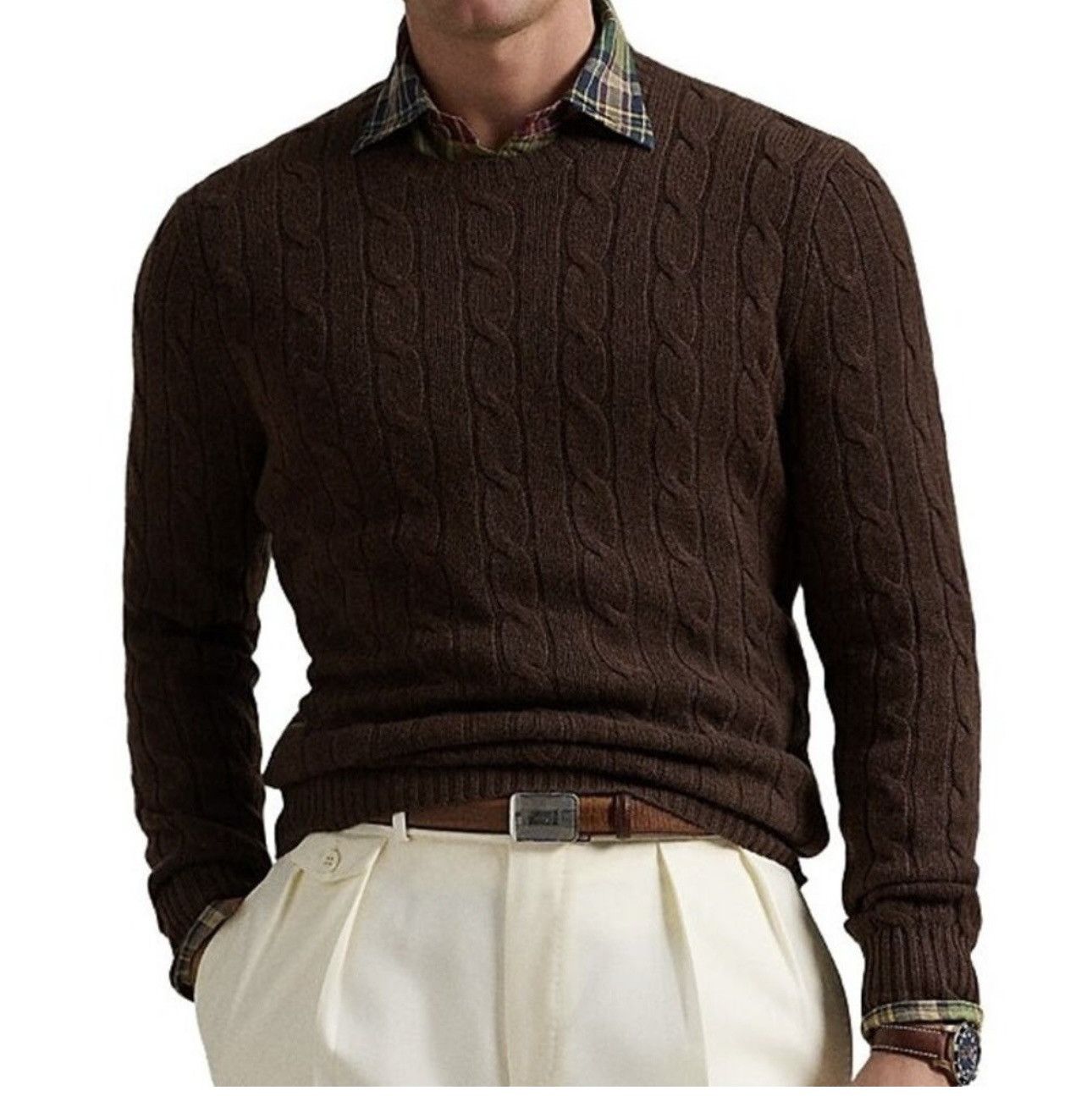 Ralph Lauren Ralph Lauren Cable-knit Cotton Crewneck Sweater Size US S / EU 44-46 / 1 - 3 Thumbnail