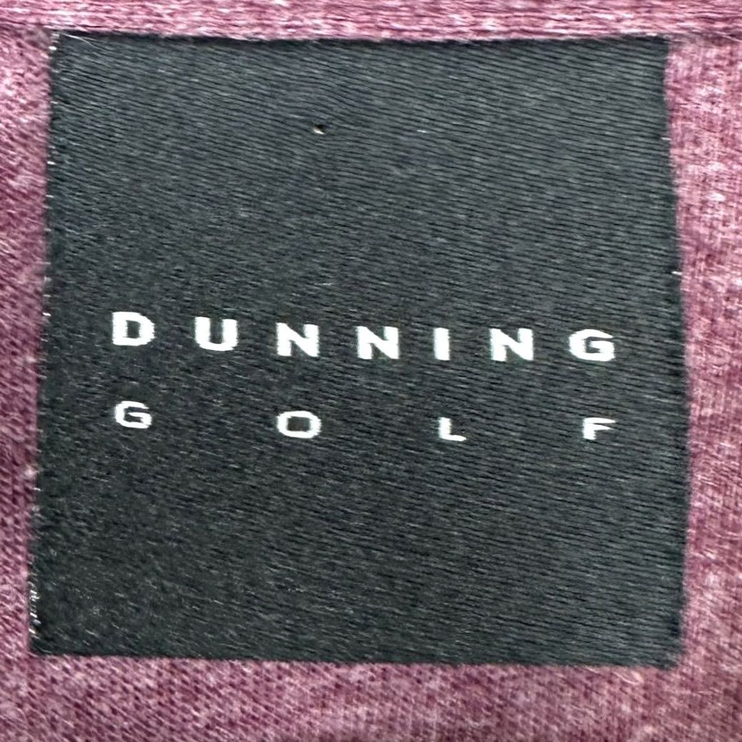 Vintage Dunning Golf Polo Shirt Adult XL Burgundy Solid Short Sleeve Mens Polo Athletic Golfing Rugby Shirt Size US XL / EU 56 / 4 - 4 Thumbnail