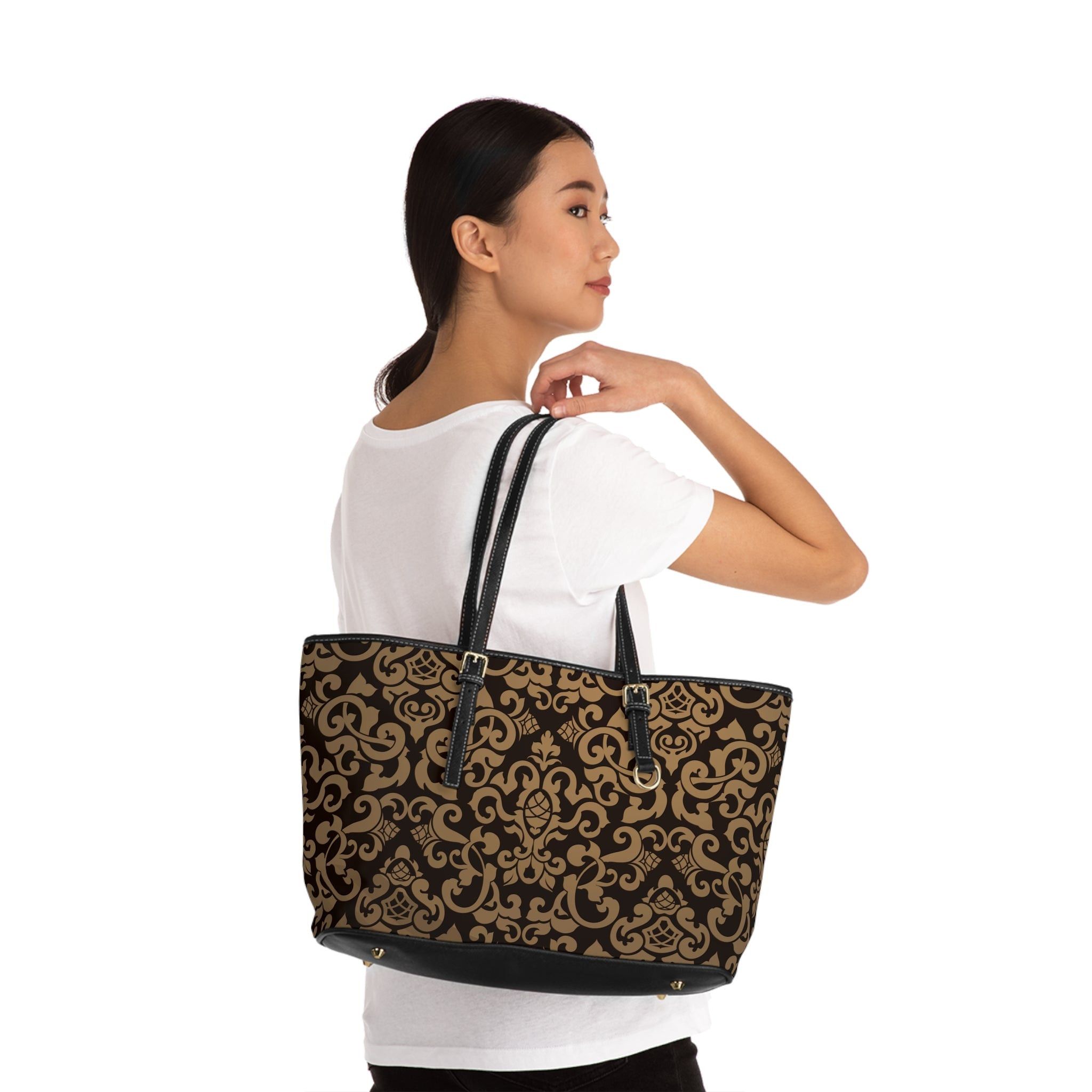The Unbranded Brand Victorian Design PU Leather Shoulder Bag Size ONE SIZE - 8 Thumbnail
