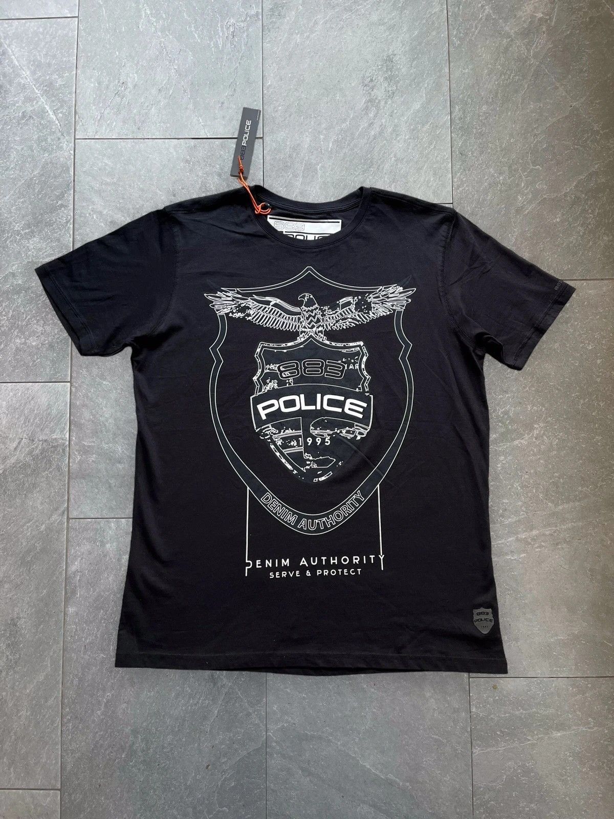 Other Police 883 Y2K Fashion Luxury 2000s Black White T-Shirt Size US XL / EU 56 / 4 - 1 Thumbnail