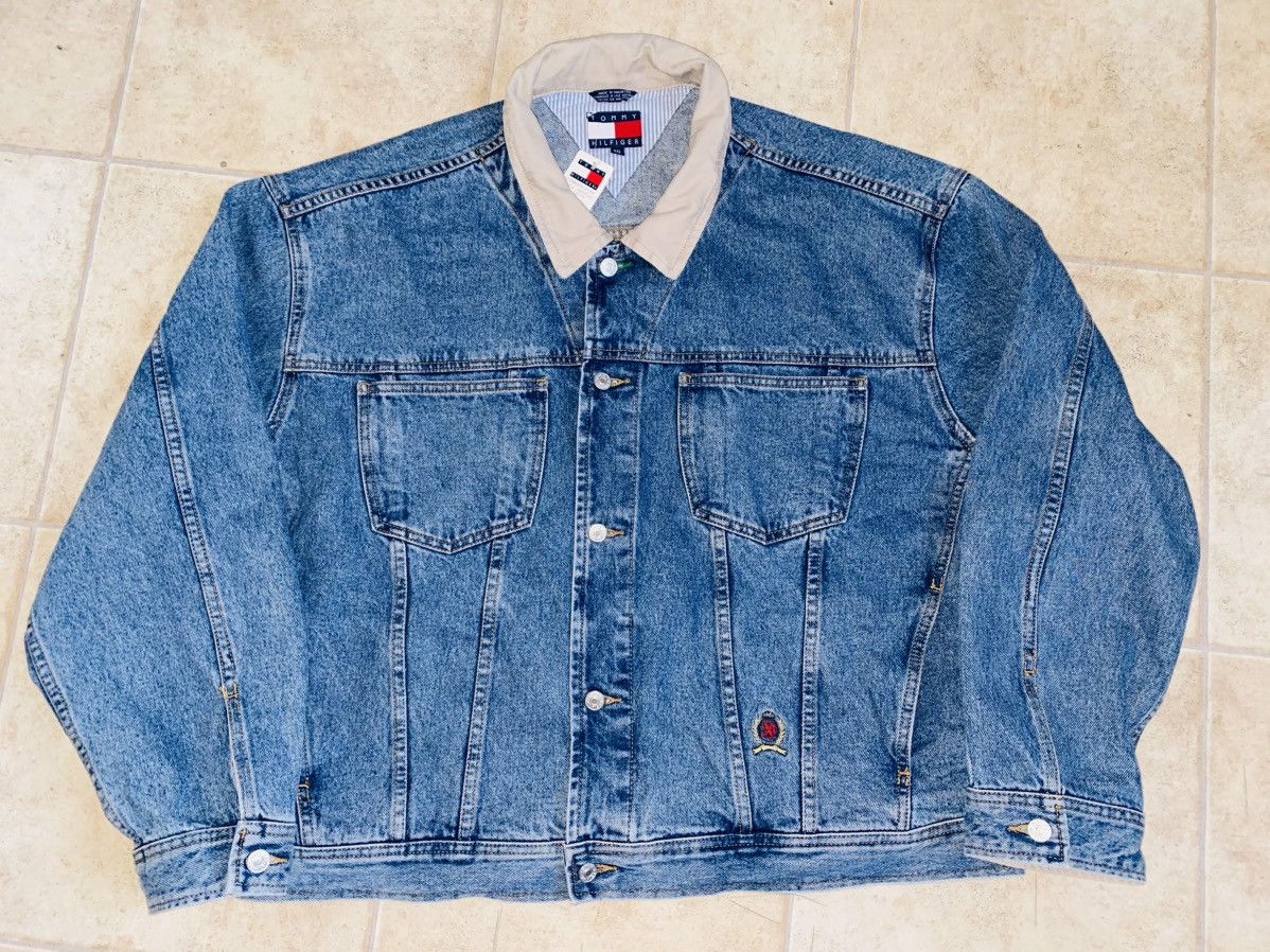 Kith Tommy Hilfiger Vintage Very Rare Vintage Denim Jacket Kith Timberland Grailed