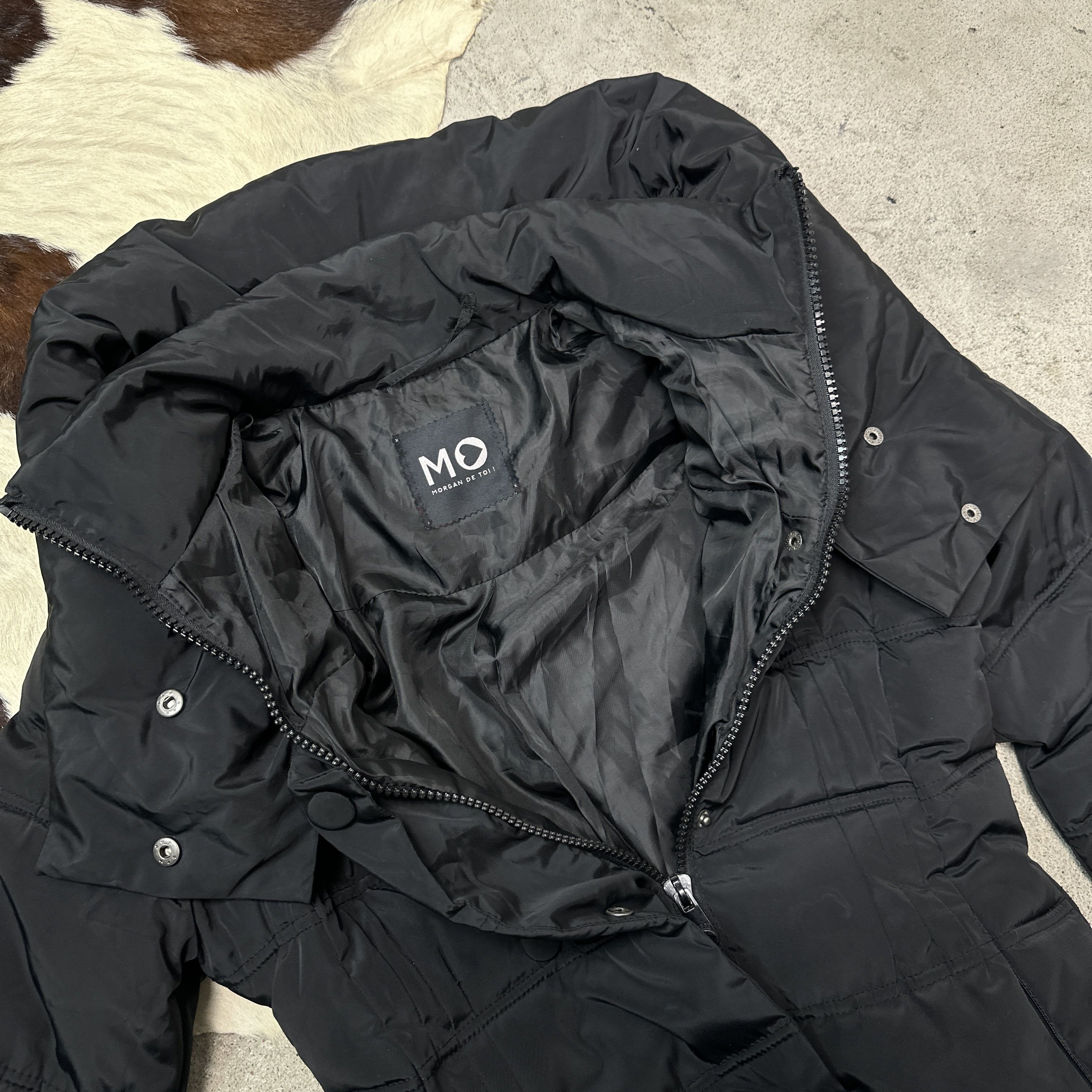 Vintage Vintage Avant Garde Big Collar Puffer Morgan Jacket 00s Size L / US 10 / IT 46 - 5 Thumbnail
