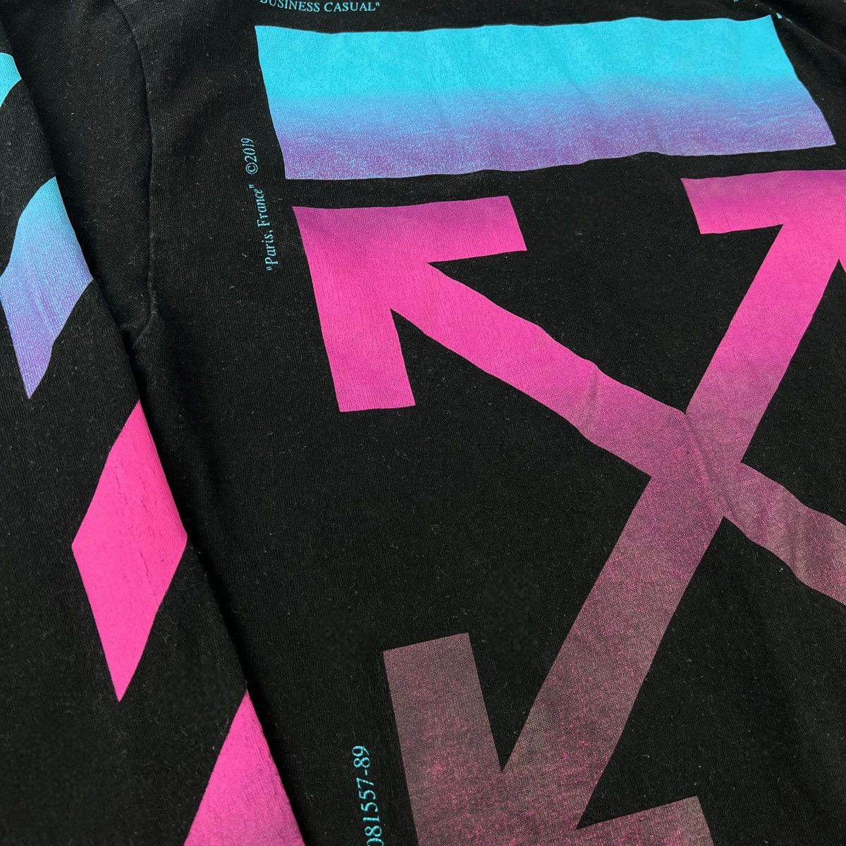 Off-White Off-White Gradient Arrows Black Long Sleeve T Shirt Size US XS / EU 42 / 0 - 5 Thumbnail