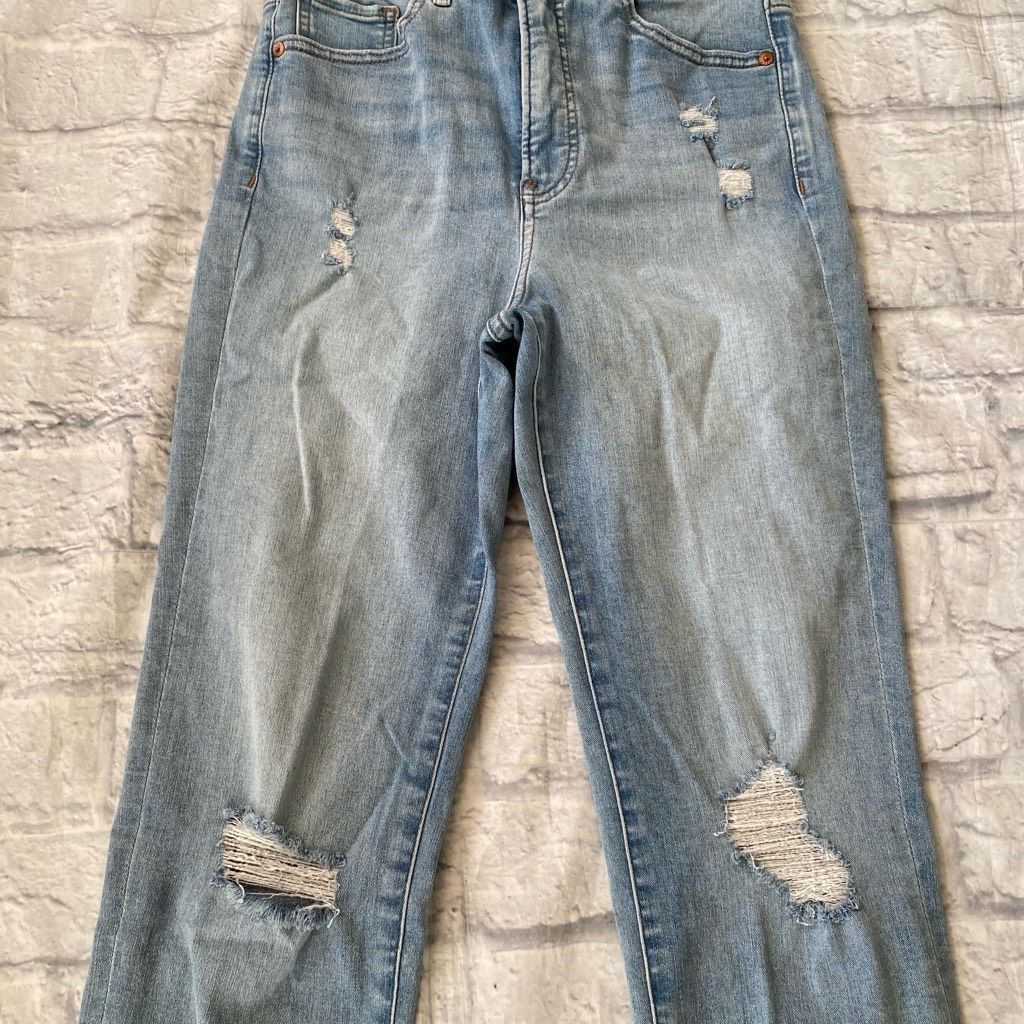 Express Express slim super high rise women 2 cotton blend distressed Size 26" / US 2 / IT 38 - 3 Thumbnail