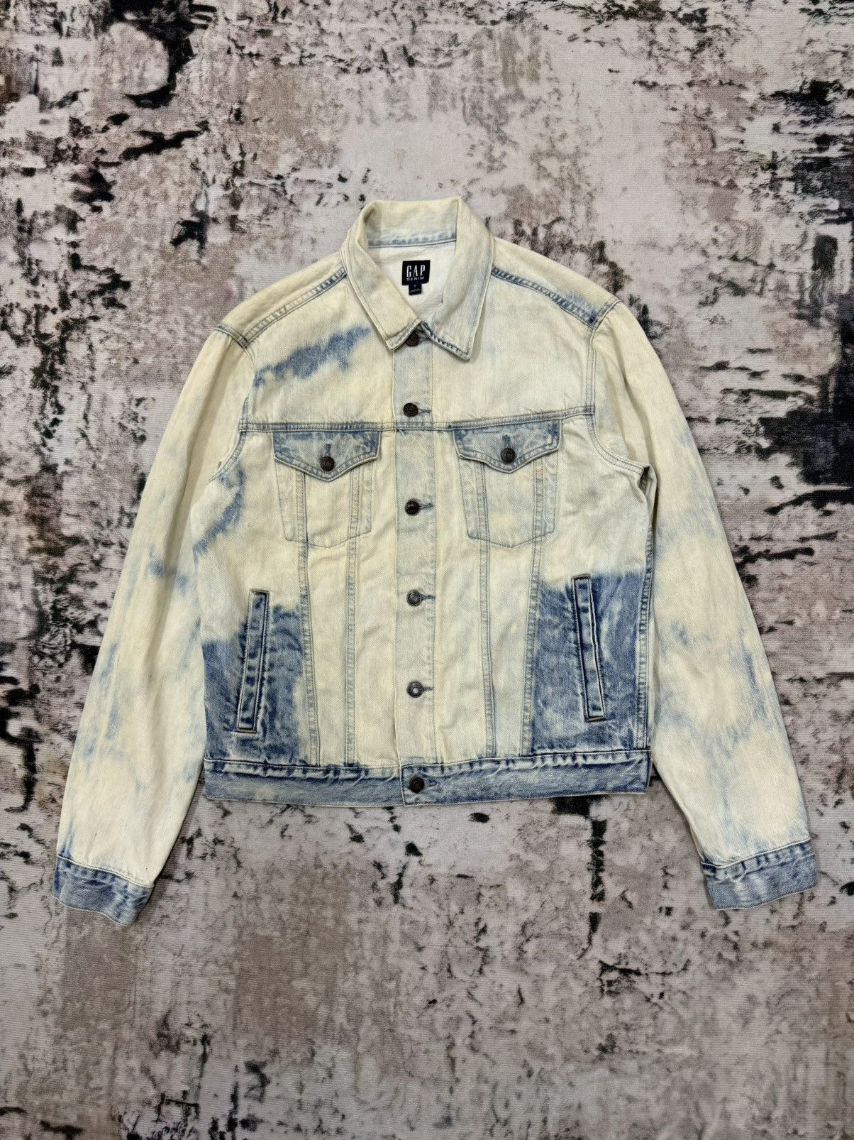 Gap Gap Denim Acid Wash Denim Jacket Size US M / EU 48-50 / 2 - 3 Thumbnail
