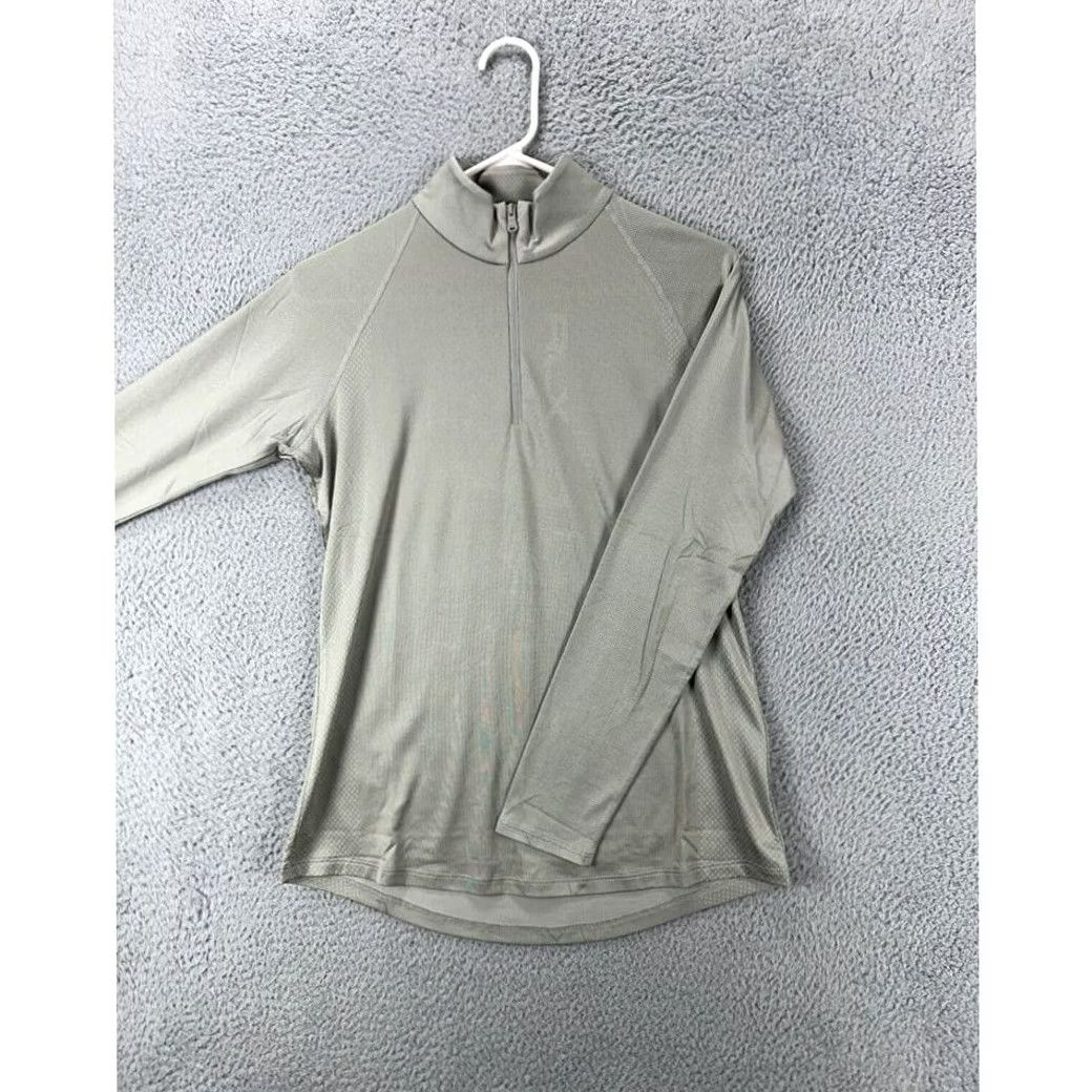 RLX Ralph Lauren RLX Ralph Lauren Shirt Womens Small Grey Quarter Zip Pullover Raglan Sleeve NEW Size S / US 4 / IT 40 - 3 Thumbnail