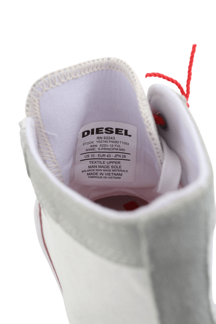 Diesel S-PRINCIPIA MID EU43 White High Top 40540 Size US 10 / EU 43 - 10 Thumbnail