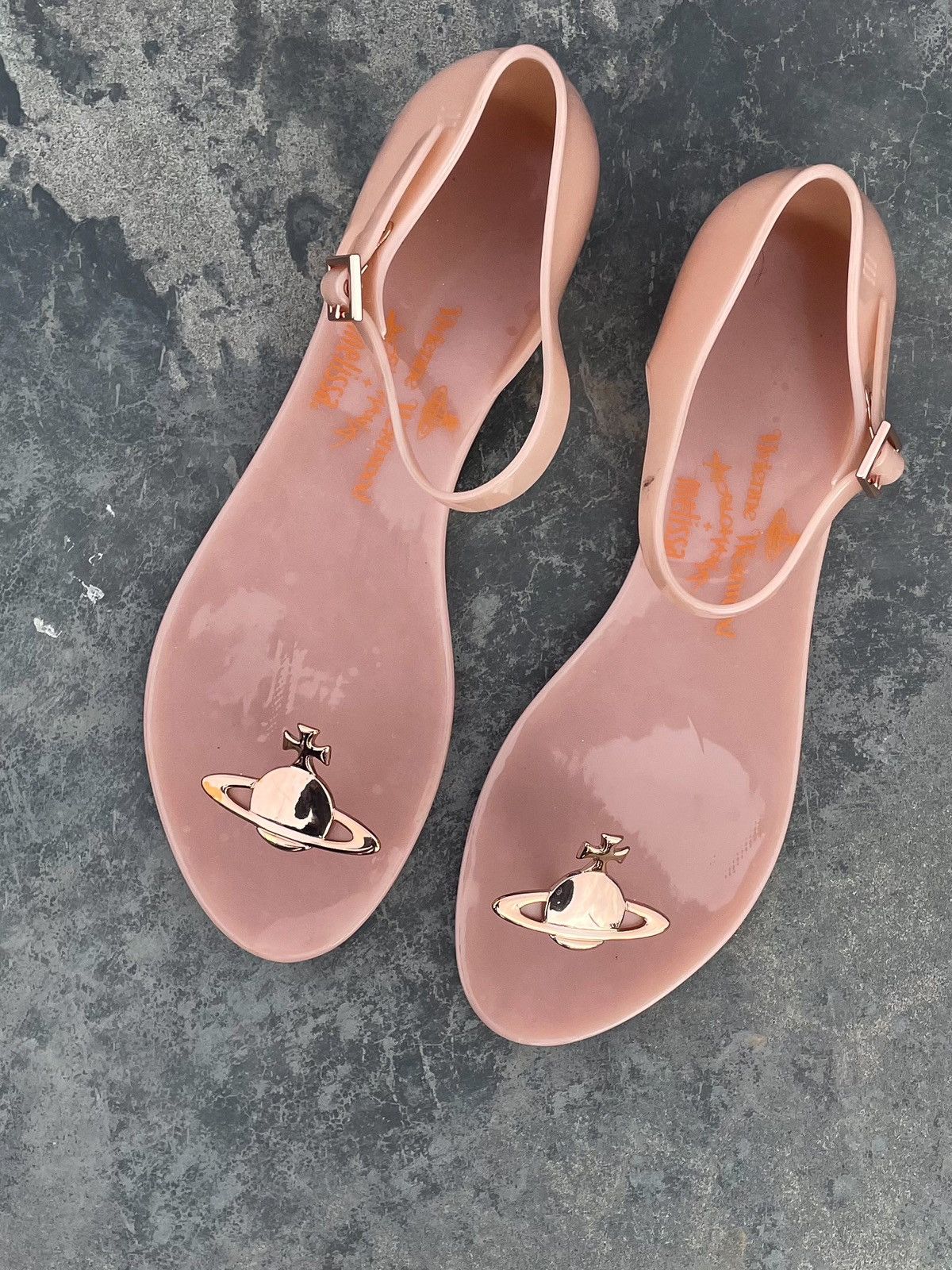 Melissa Vivienne Westwood Vivienne Westwood x Melissa Vintage Orb Flip Floops Sandals Grailed