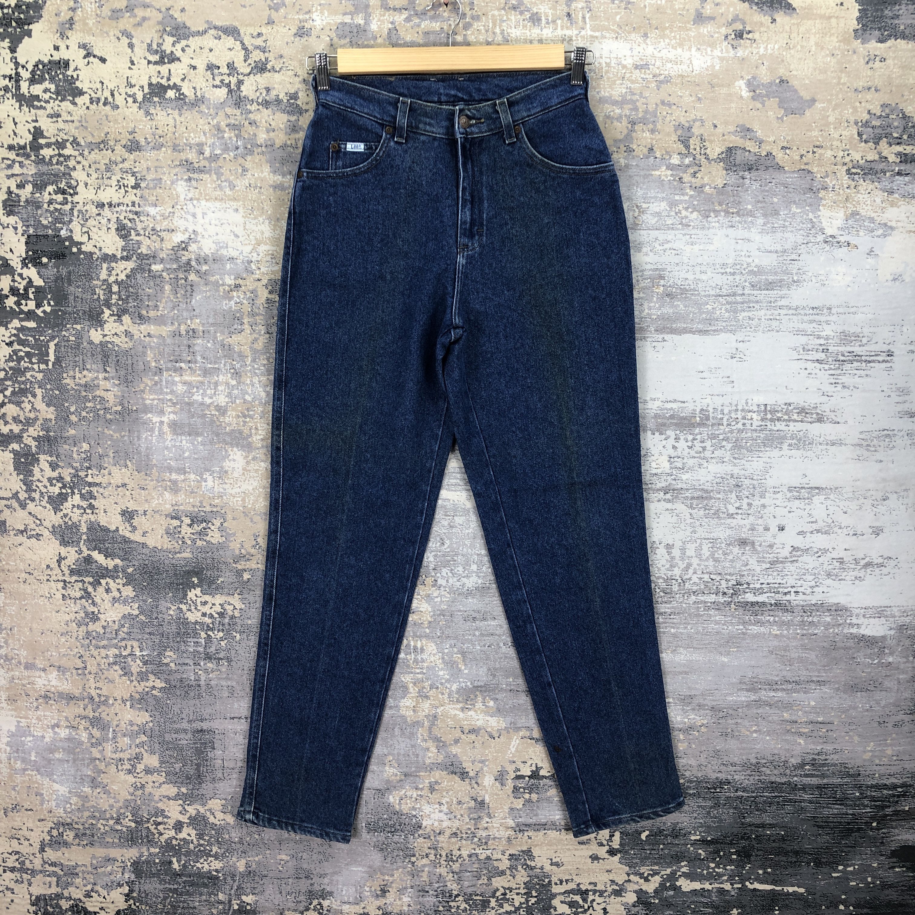 Levi's Vintage 80s Lee Cowboys Tapered Jeans Faded Indigo Denim Size 26" / US 2 / IT 38 - 1 Thumbnail