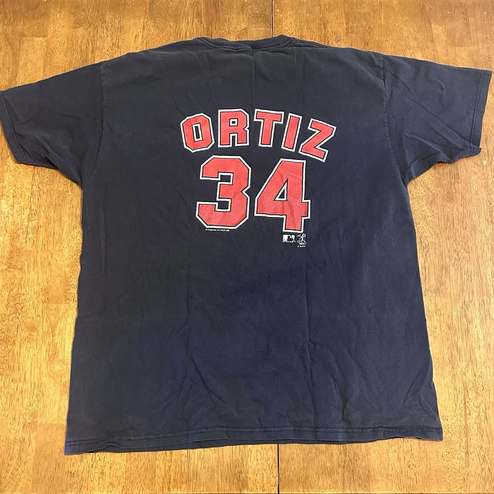 Vintage VINTAGE David Ortiz Boston Red Sox T Shirt 2XL Blue Men Short Sleeve Cotton 2005 Y2K Size US XXL / EU 58 / 5 - 2 Thumbnail