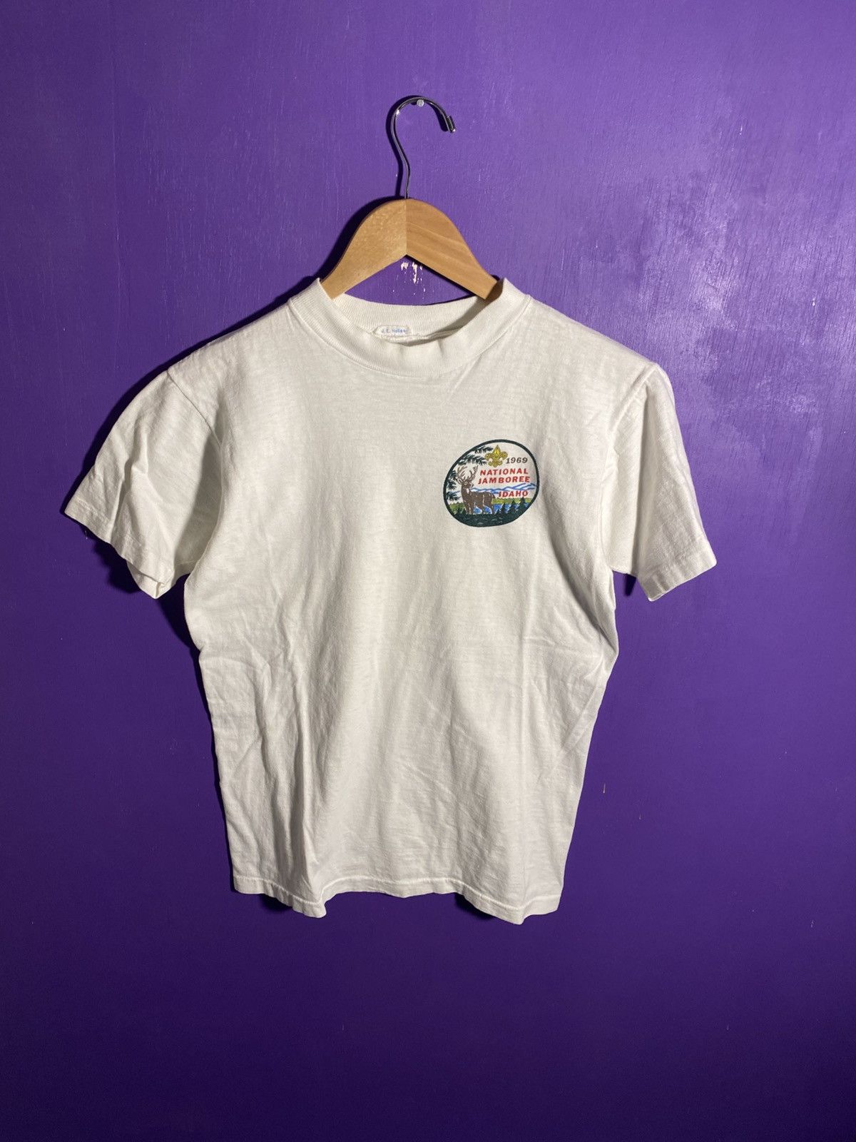 Vintage Vintage 1969 Boy Scouts Idaho national jamboree t-shirt Size US M / EU 48-50 / 2 - 1 Thumbnail