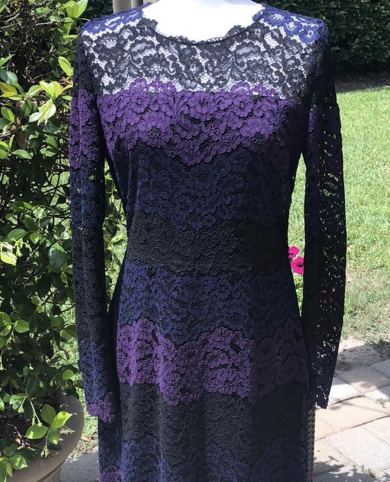 Elie Tahari Elie Tahari Lace Printed Dress Sz 8 $498 Size M / US 6-8 / IT 42-44 - 3 Thumbnail