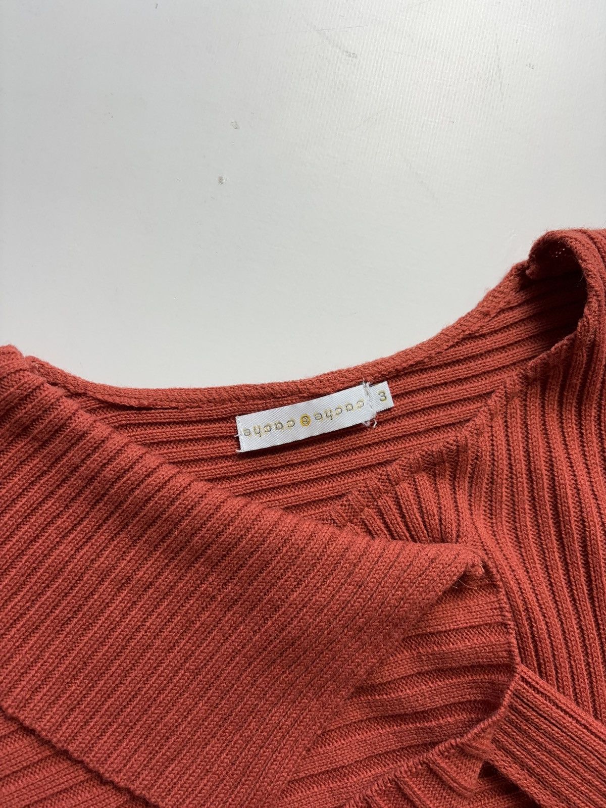 Designer × Vintage ASYMMETRIC VINTAGE GLAMOUR CARDIGAN KNIT LONG SLEEVE Size L / US 10 / IT 46 - 5 Thumbnail
