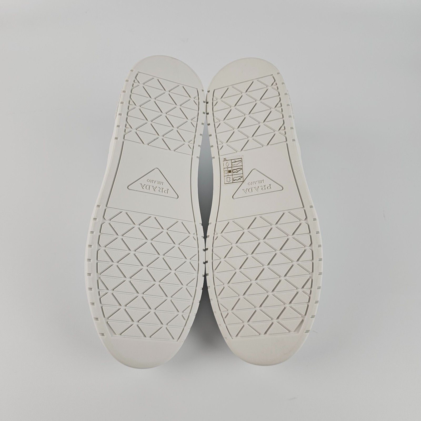 Prada PRADA Downtown $1120 White Leather Sneakers Authentic New Size US 10 / IT 40 - 8 Thumbnail