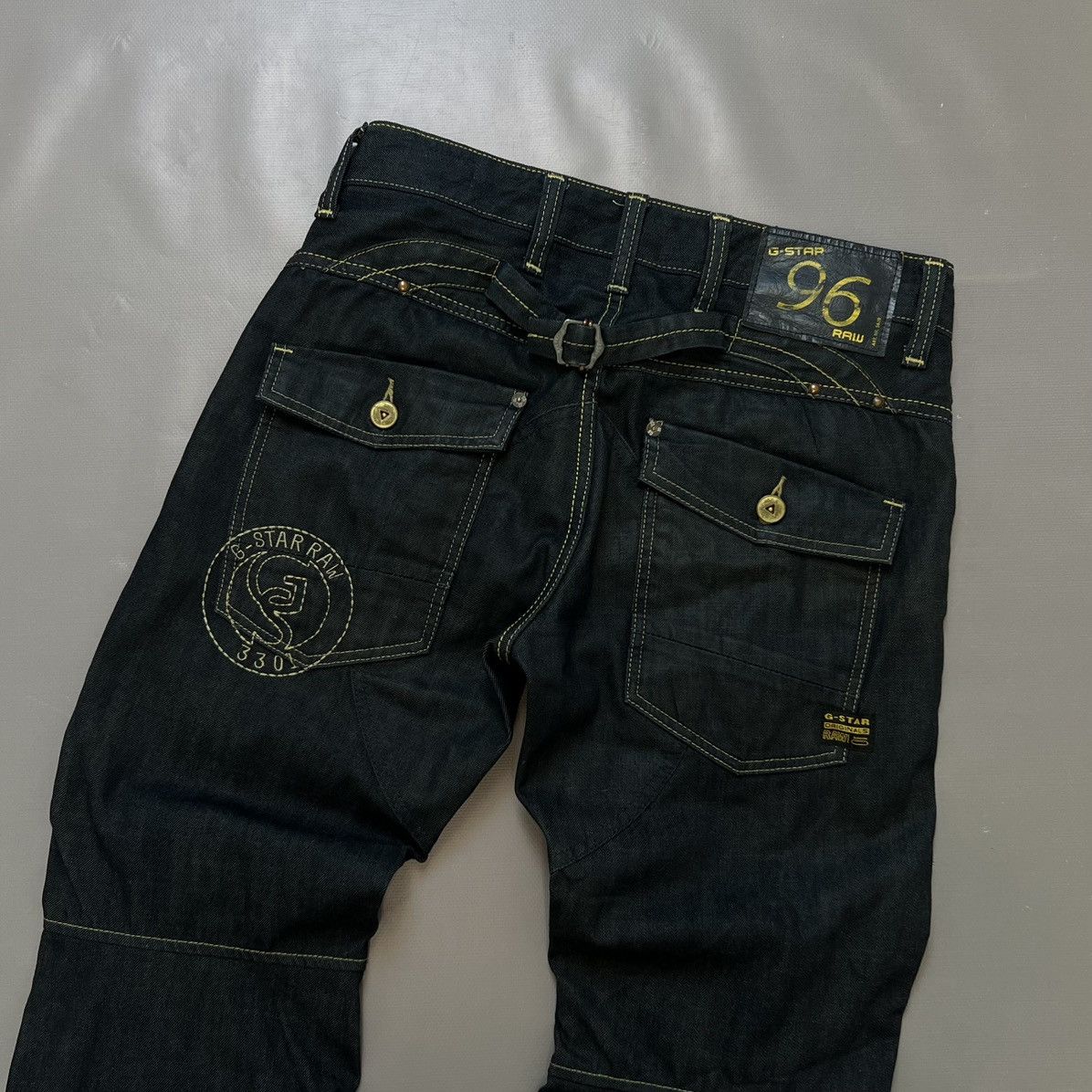 G-Star × Vintage Vintage G Star Raw 96 GS3301 Denim Jeans Big Logo Y2k Size US 32 / EU 48 - 3 Thumbnail