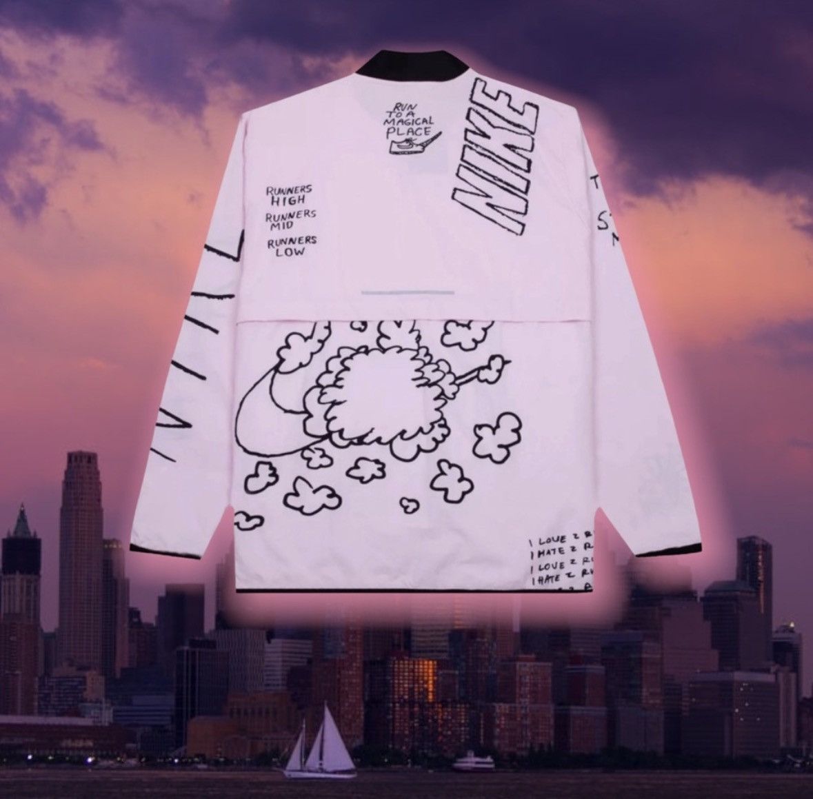 Nike 🆕 Nike Nathan run🏃🏽 Bell 🔔 Windbreaker wind💨 Jacket Size US M / EU 48-50 / 2 - 3 Thumbnail