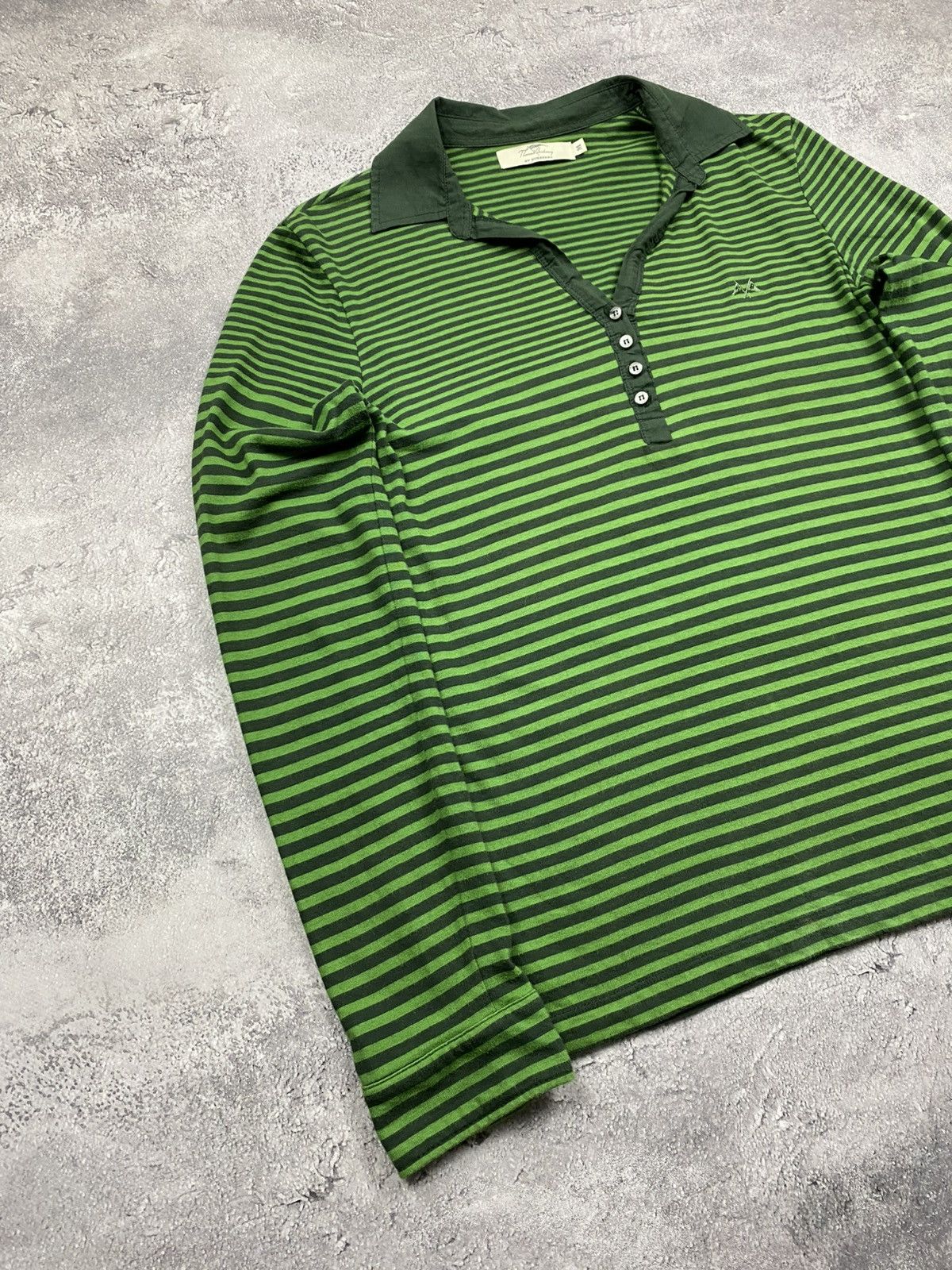 Burberry Thomas Burberry Designer Vintage Striped Button Shirt Rare Size M / US 6-8 / IT 42-44 - 2 Thumbnail