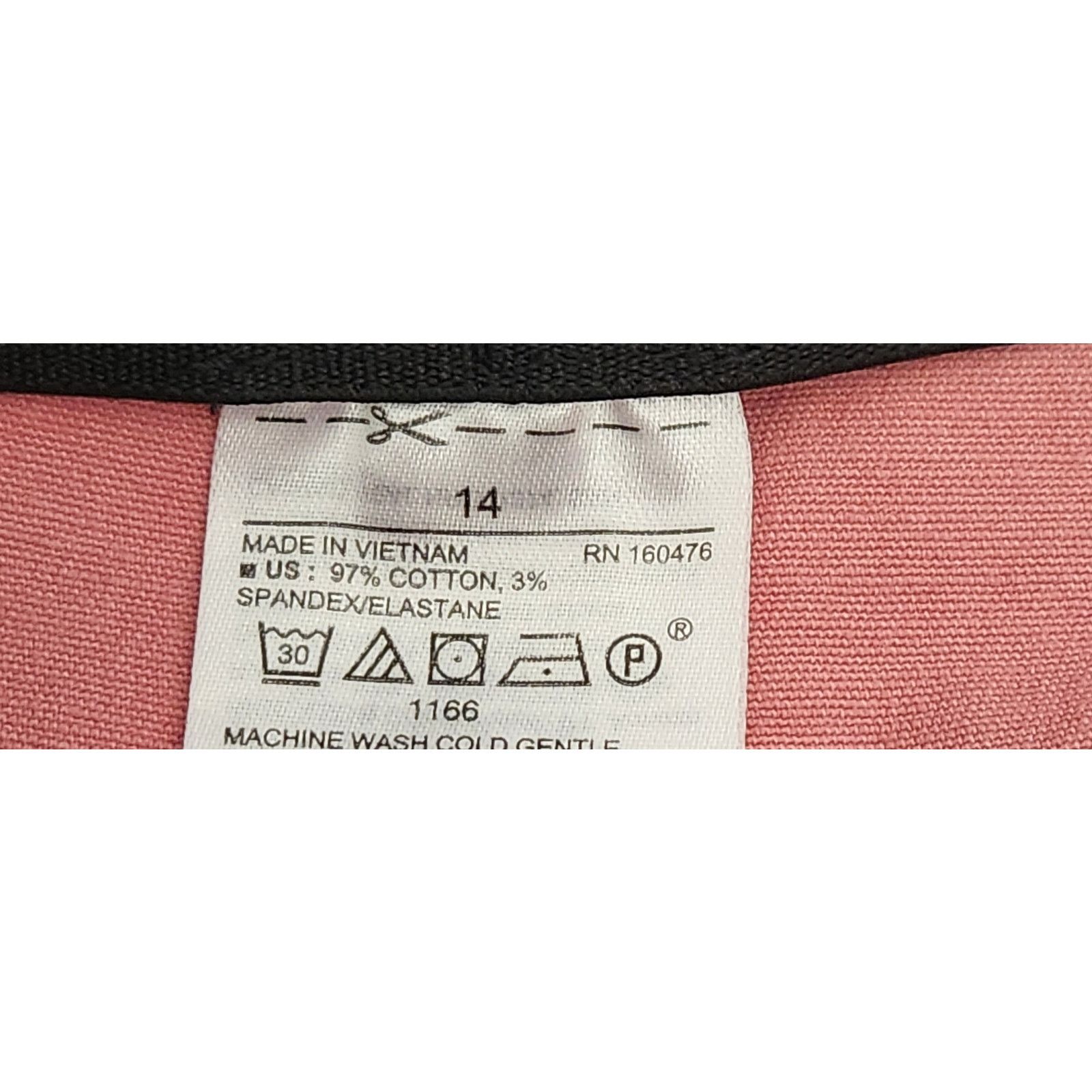 Old Navy Old Navy Pink Side Zip Flat Front Dress Pants 14 Stretch Size 32" / US 10 / IT 46 - 4 Thumbnail