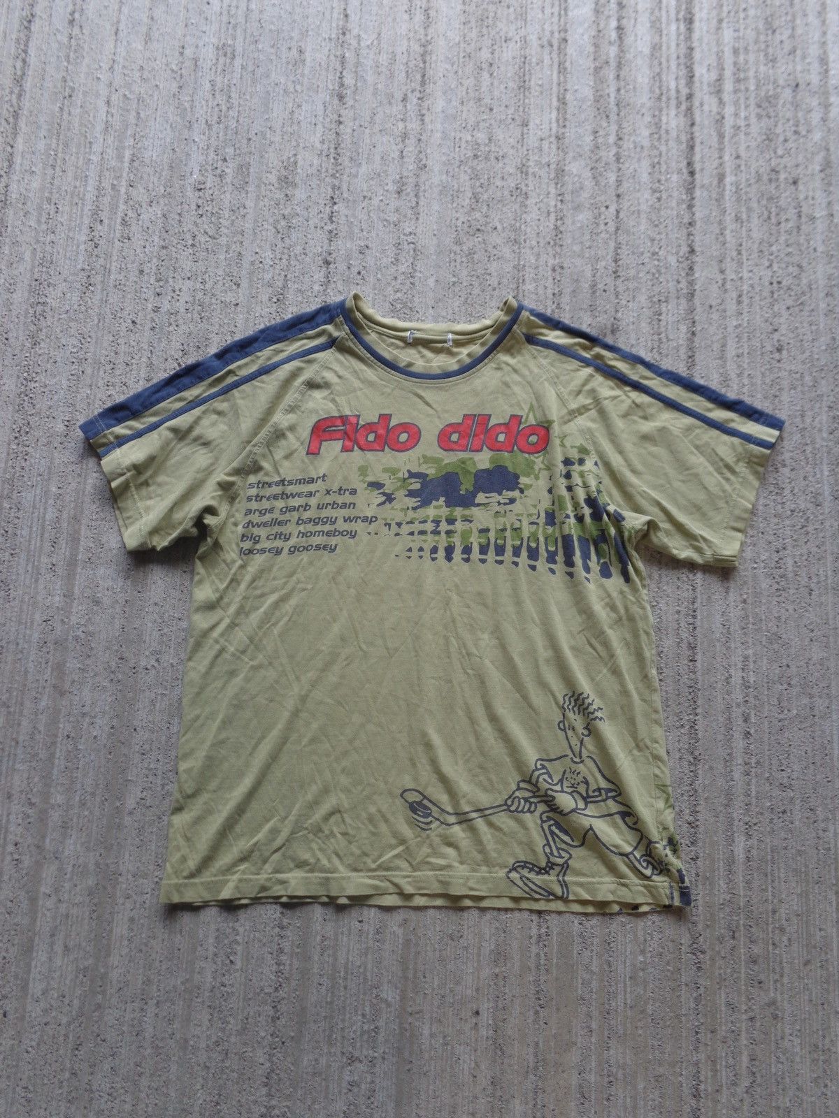 Y2K cyber 2000s vintage Fido Dido t-shirt