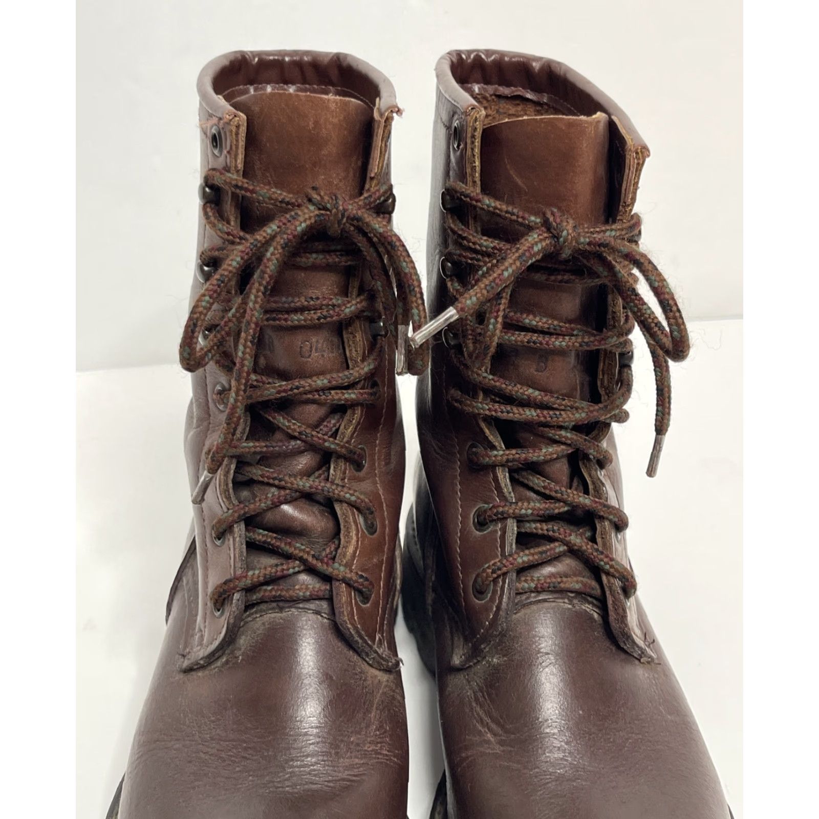 Red Wing VINTAGE Red Wing Logger Boots Men Brown Leather USA Made 04009 7 D USA Mens Boots Size US 7 / EU 40 - 6 Thumbnail