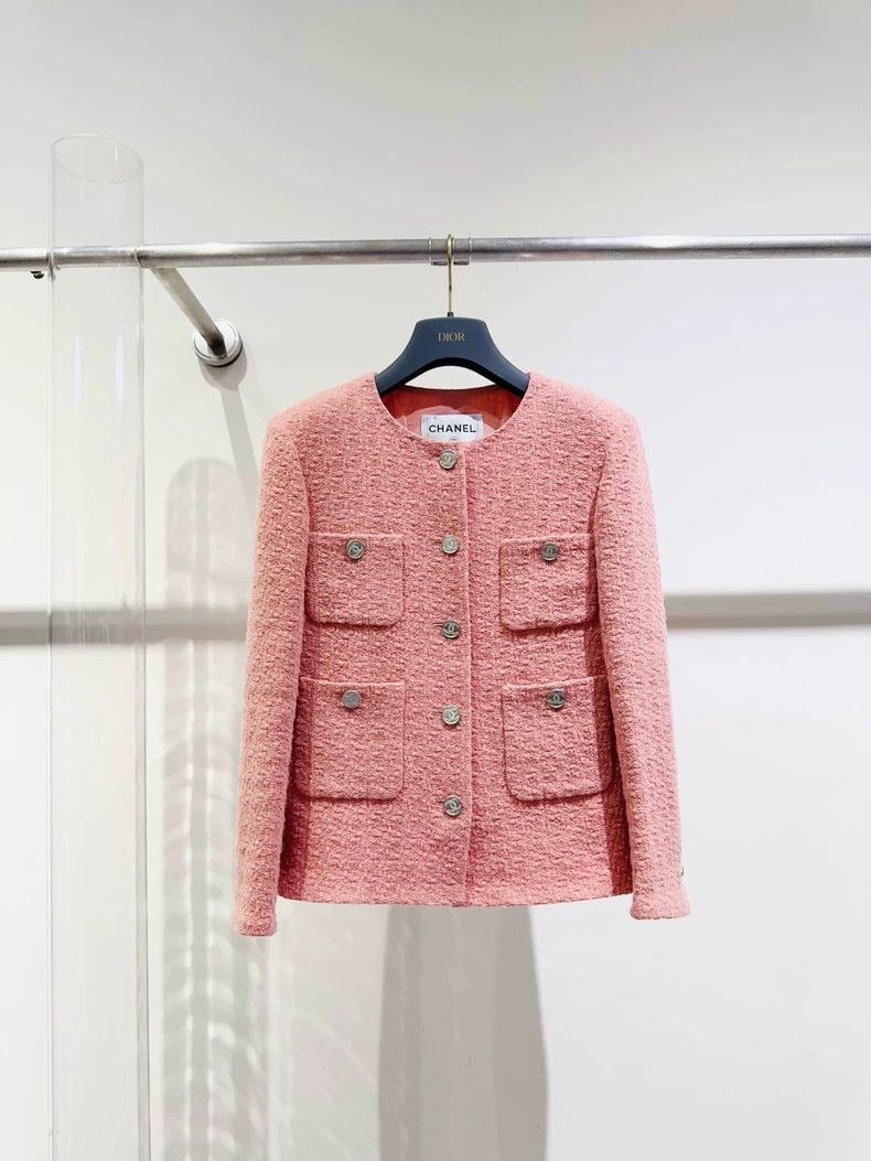 Chanel Chanel Four-Pocket Jacket in Salmon Color - dmc Size US XS / EU 42 / 0 - 1 Thumbnail