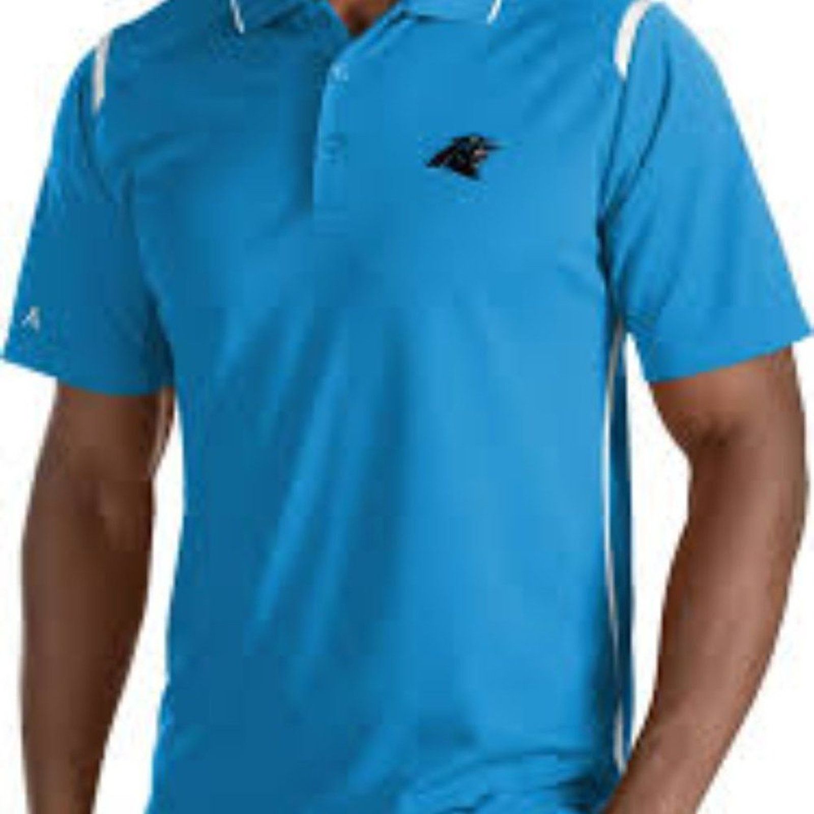 Antigua Antigua Carolina Panthers Polo Shirt Men's Large Blue Size US L / EU 52-54 / 3 - 5 Thumbnail