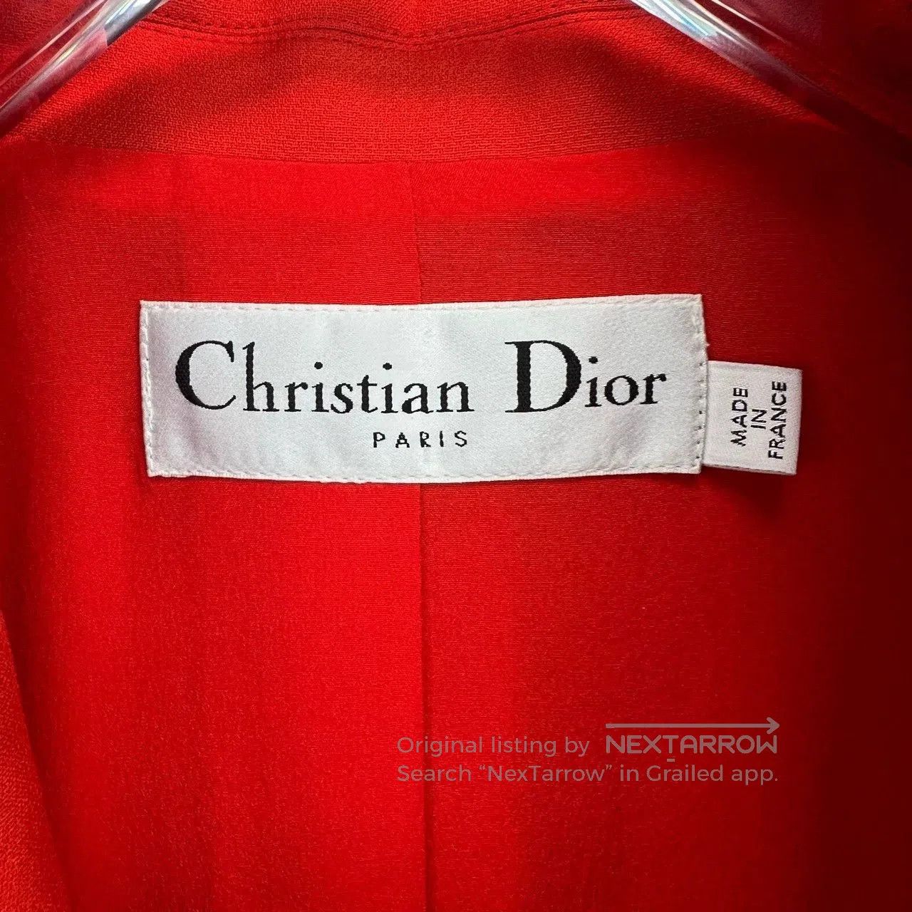 Dior red double-breasted casual blazer by dior. Size US S / EU 44-46 / 1 - 3 Thumbnail