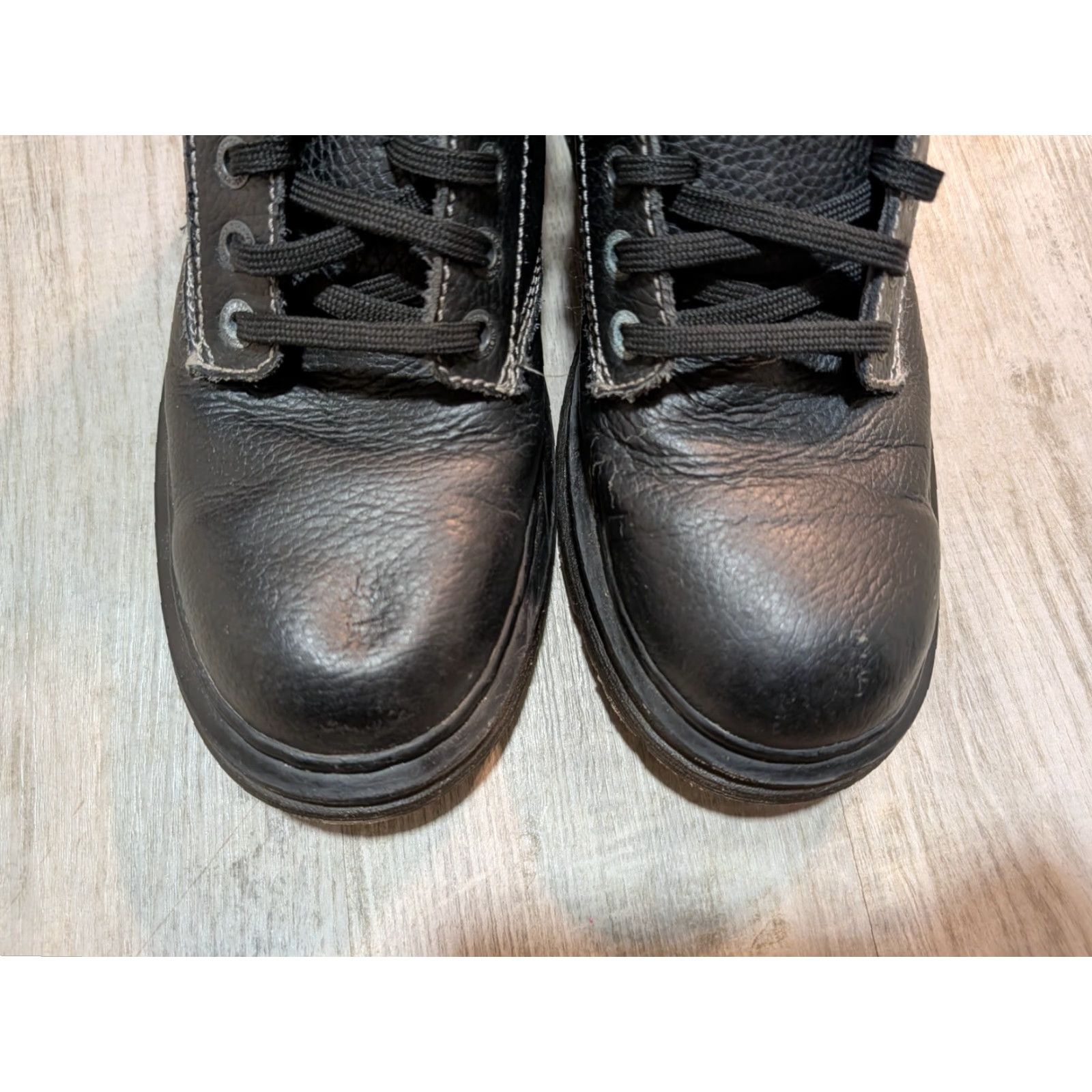 Dr. Martens Dr. Doc Marten's Tacoma Men's Black Pebbled Leather Lace-Up Ankle Boots US 11M Size US 11 / EU 44 - 3 Thumbnail