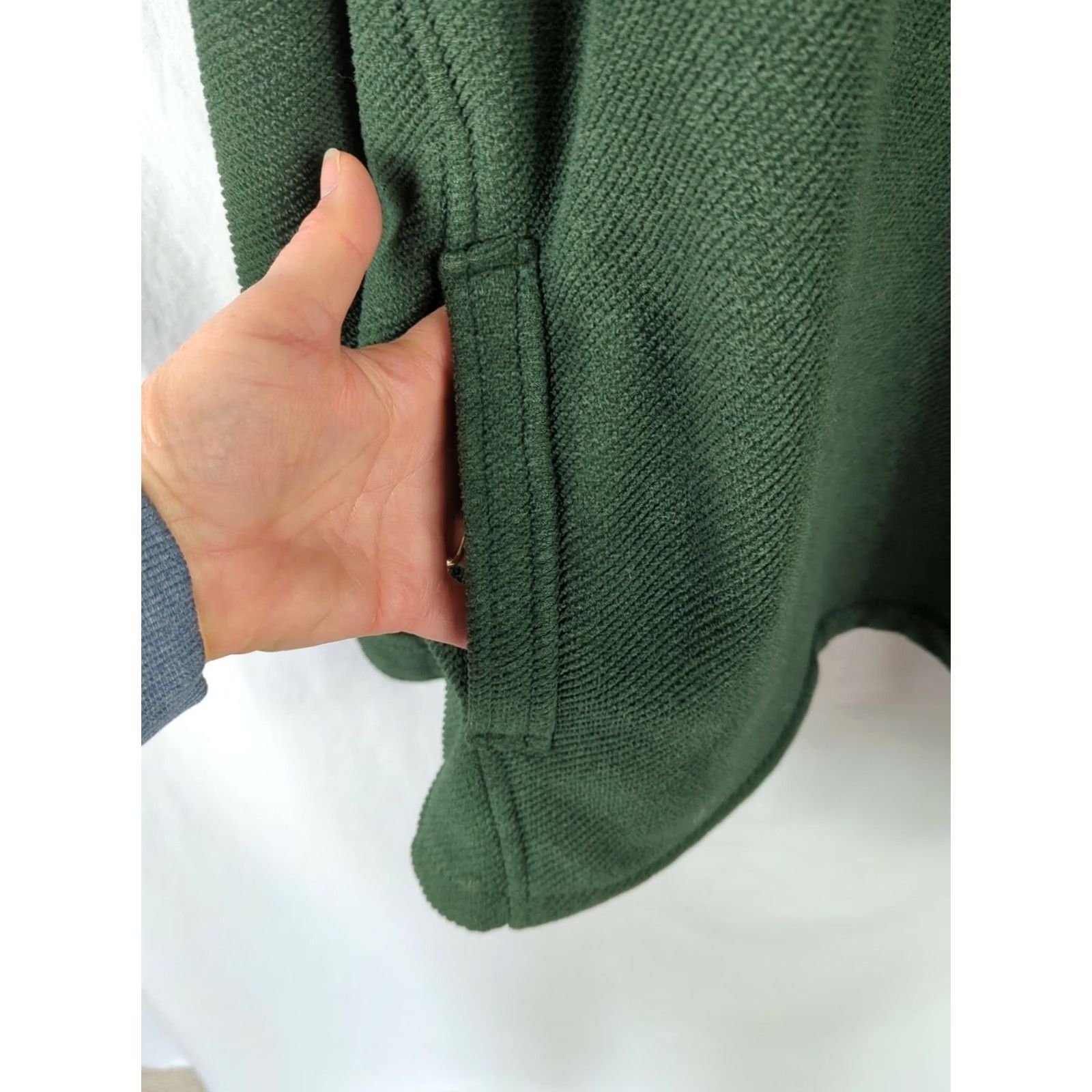 Tommy Bahama Tommy Bahama Mens XL Fleece Pullover Shirt Jacket Green Shacket Sweatshirt Pockets Logo Size US XL / EU 56 / 4 - 3 Thumbnail